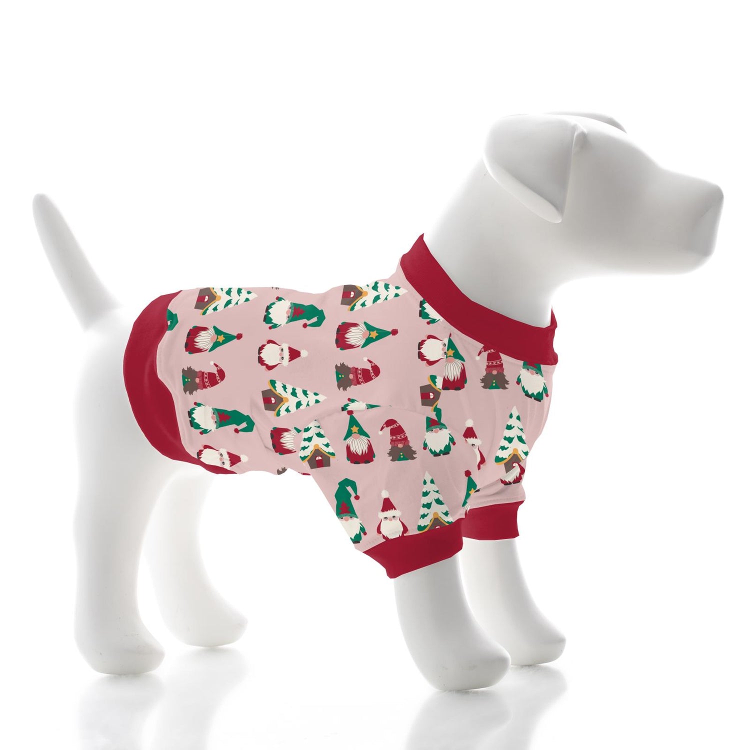 Print Dog Jammies in Baby Rose Gnomes (300763)