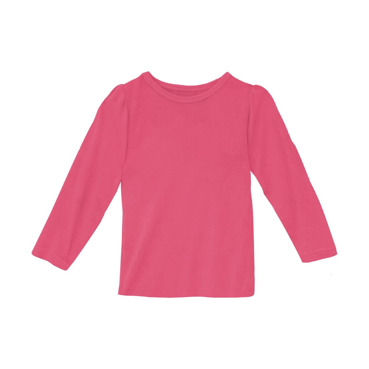 Long Sleeve Puff Tee in Winter Rose