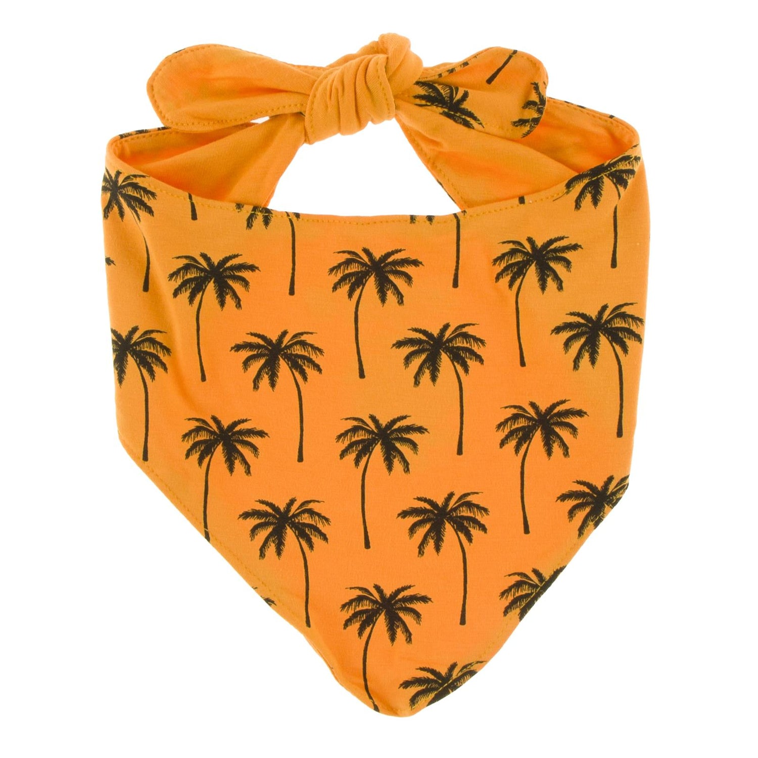 Print Dog Bandana in Apricot Palm Trees