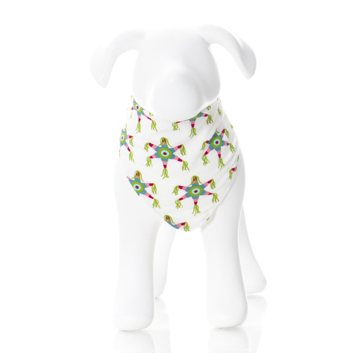 Print Dog Bandana in Natural Pinata