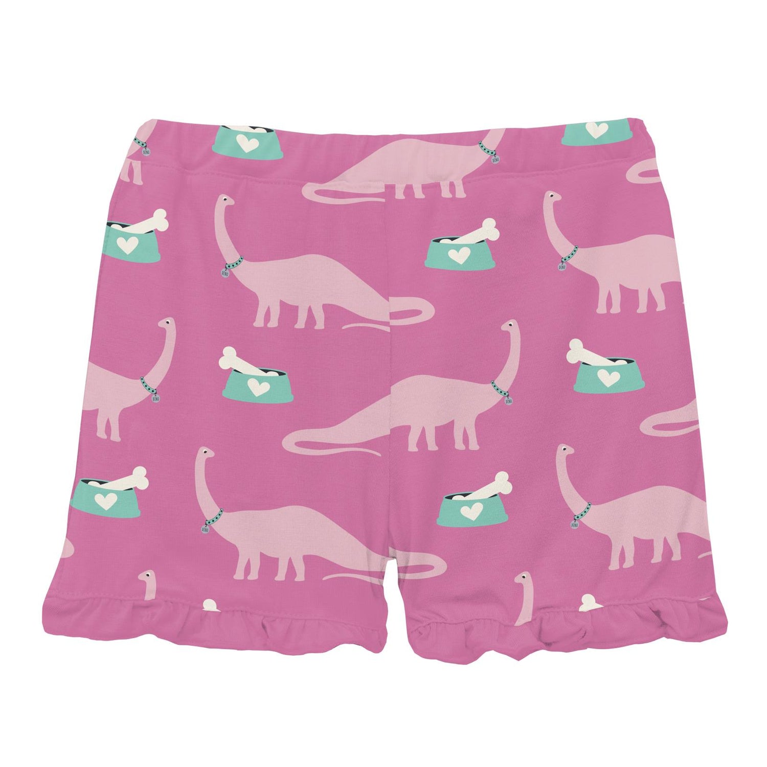 Print Ruffle Shorts in Tulip Pet Dino