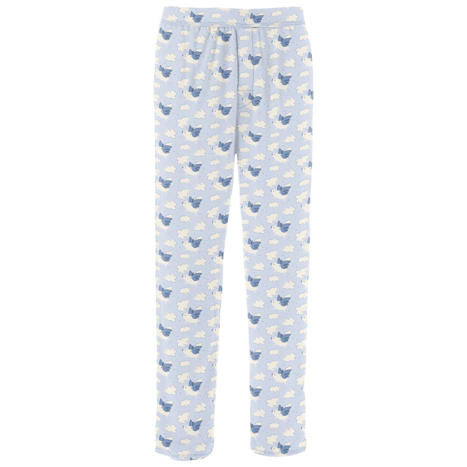 Men's Print Pajama Pants in Dew Flying Pigs