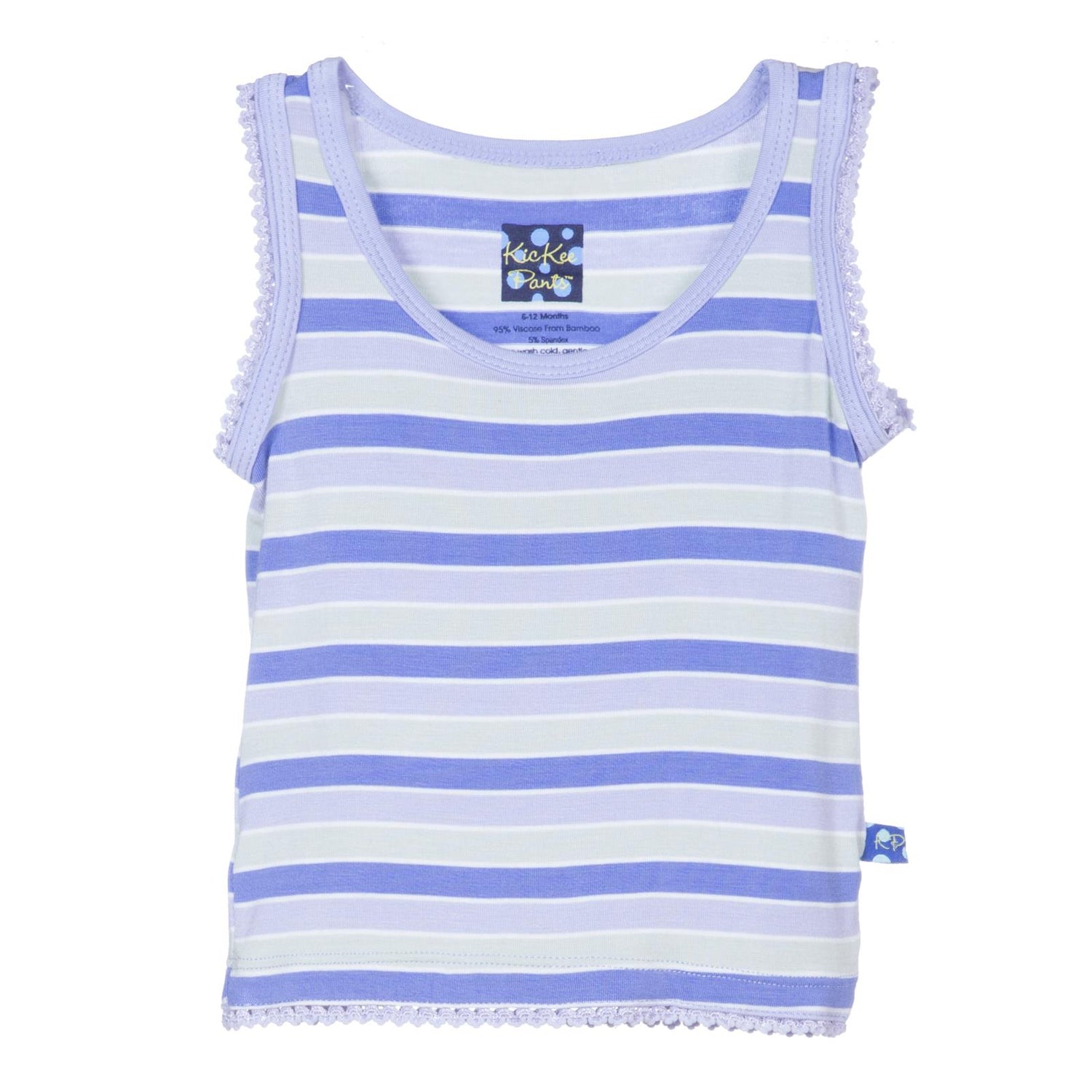 Print Undershirt Tank in Girl Tropical Stripe