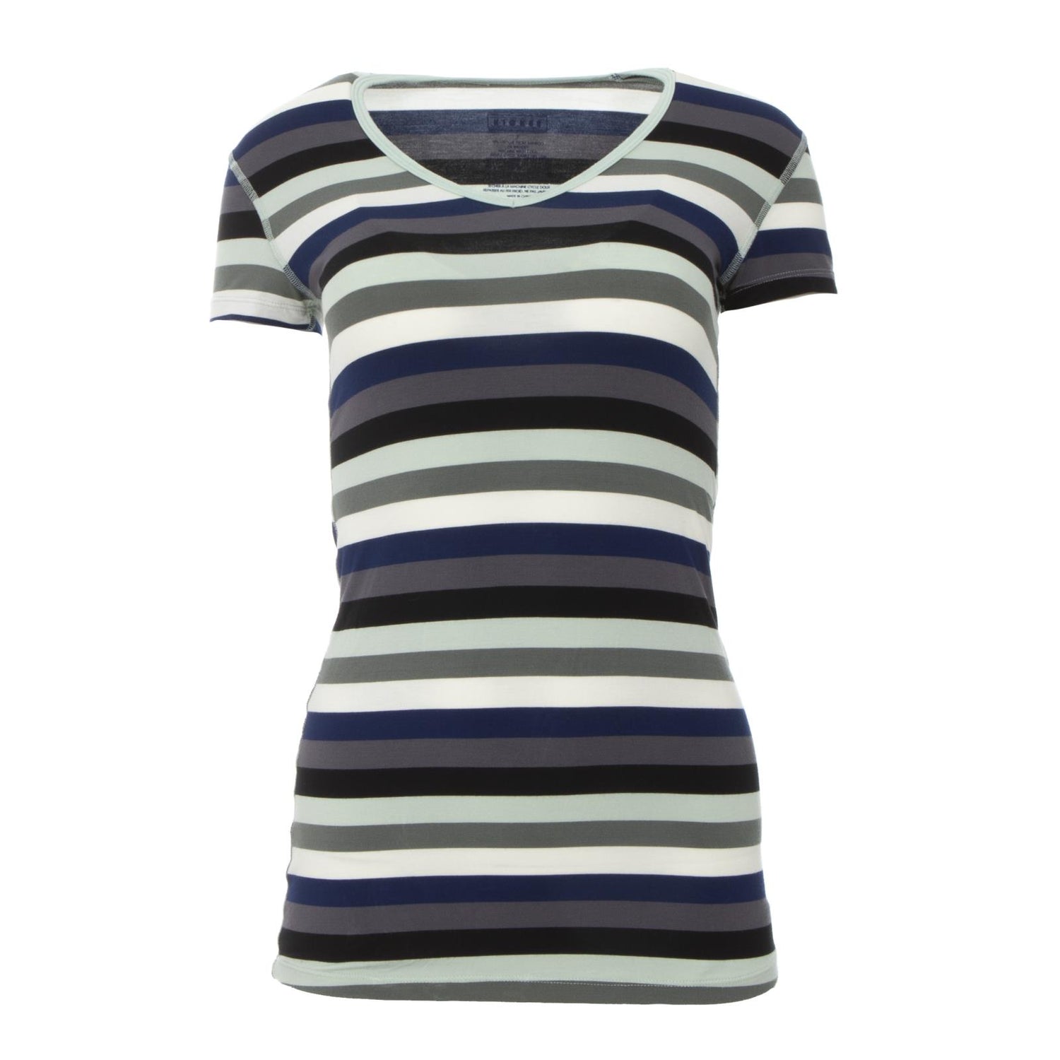 Print Short Sleeve One Tee in Zoology Stripe