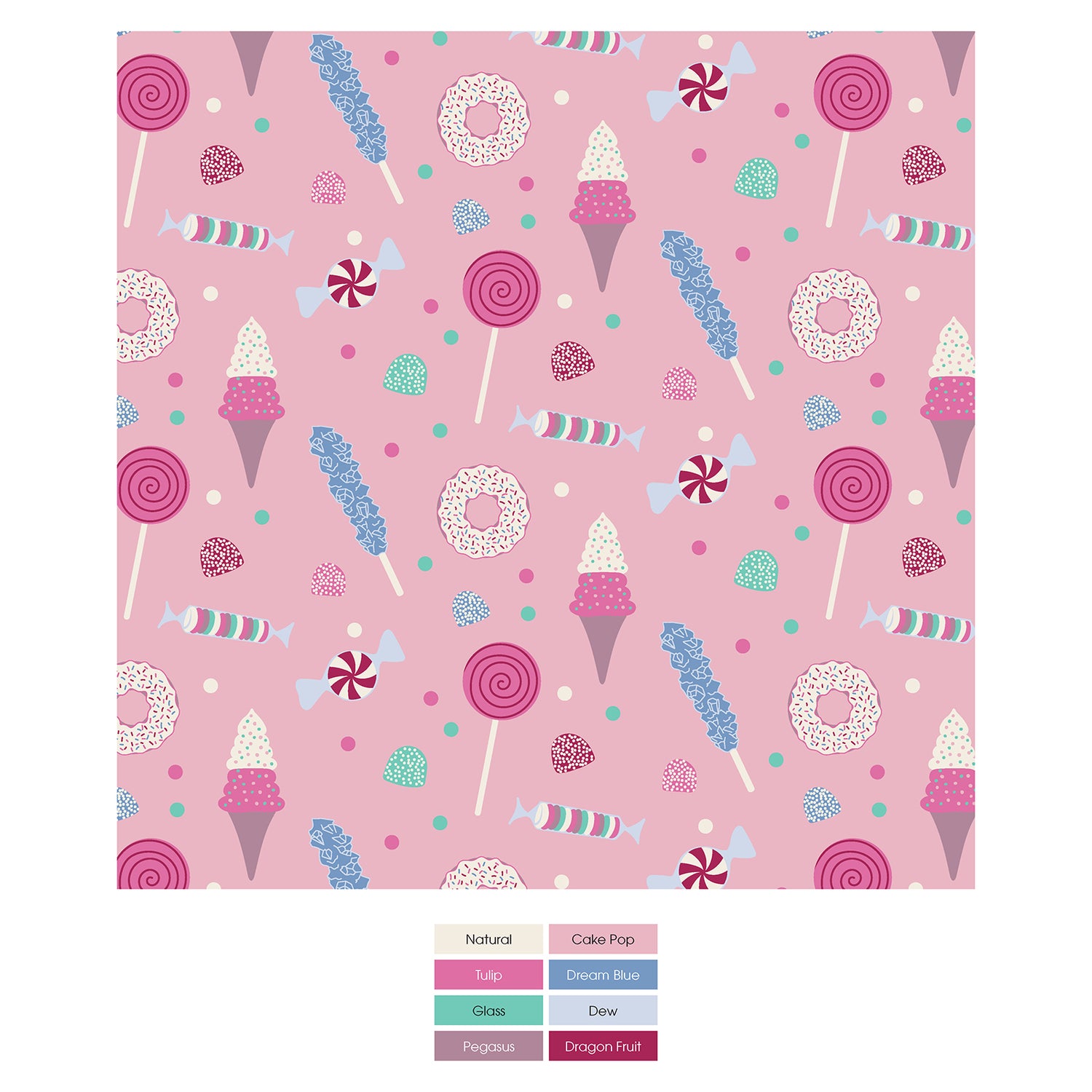 Print Muffin Ruffle Coverall with 2 Way Zipper in Cake Pop Candy Dreams