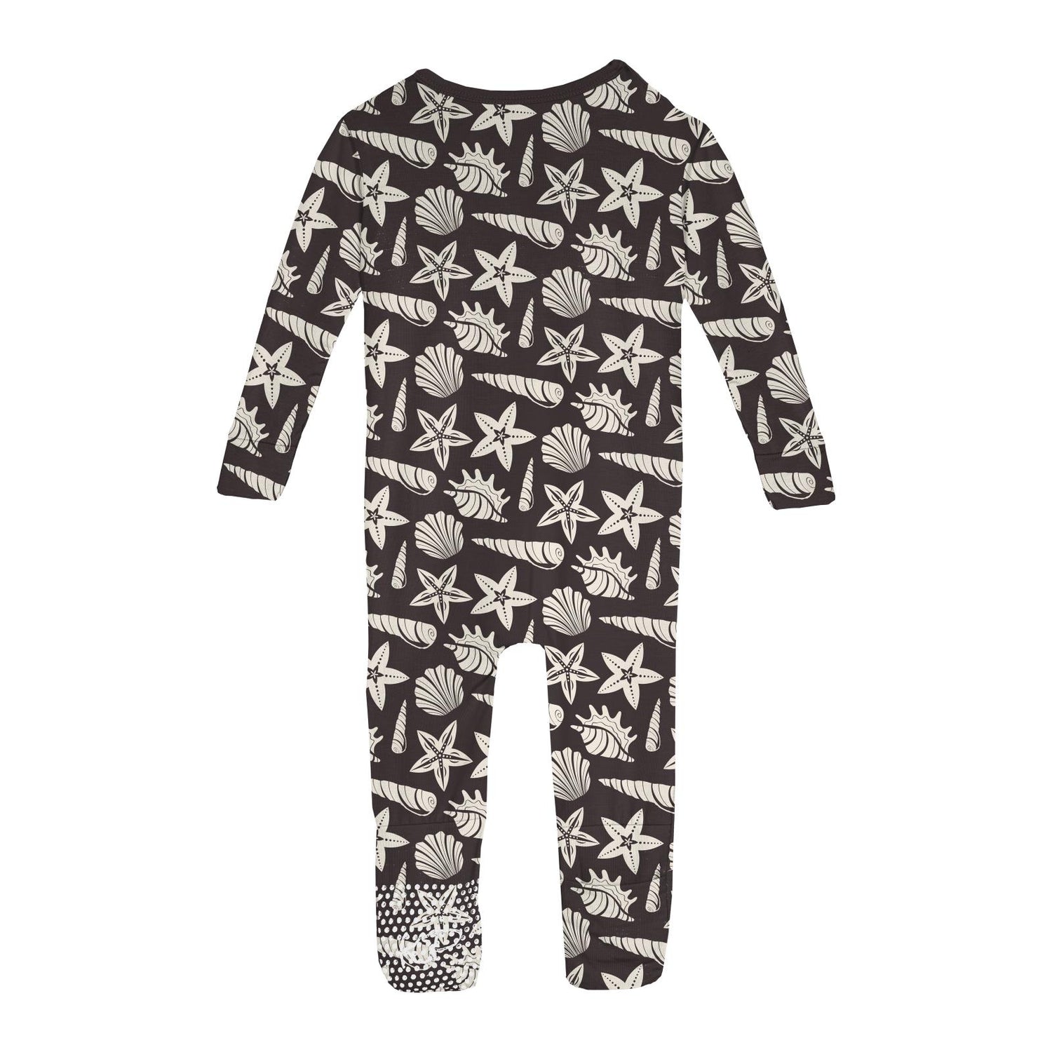 Print Convertible Sleeper with Zipper in Midnight Shells & Starfish