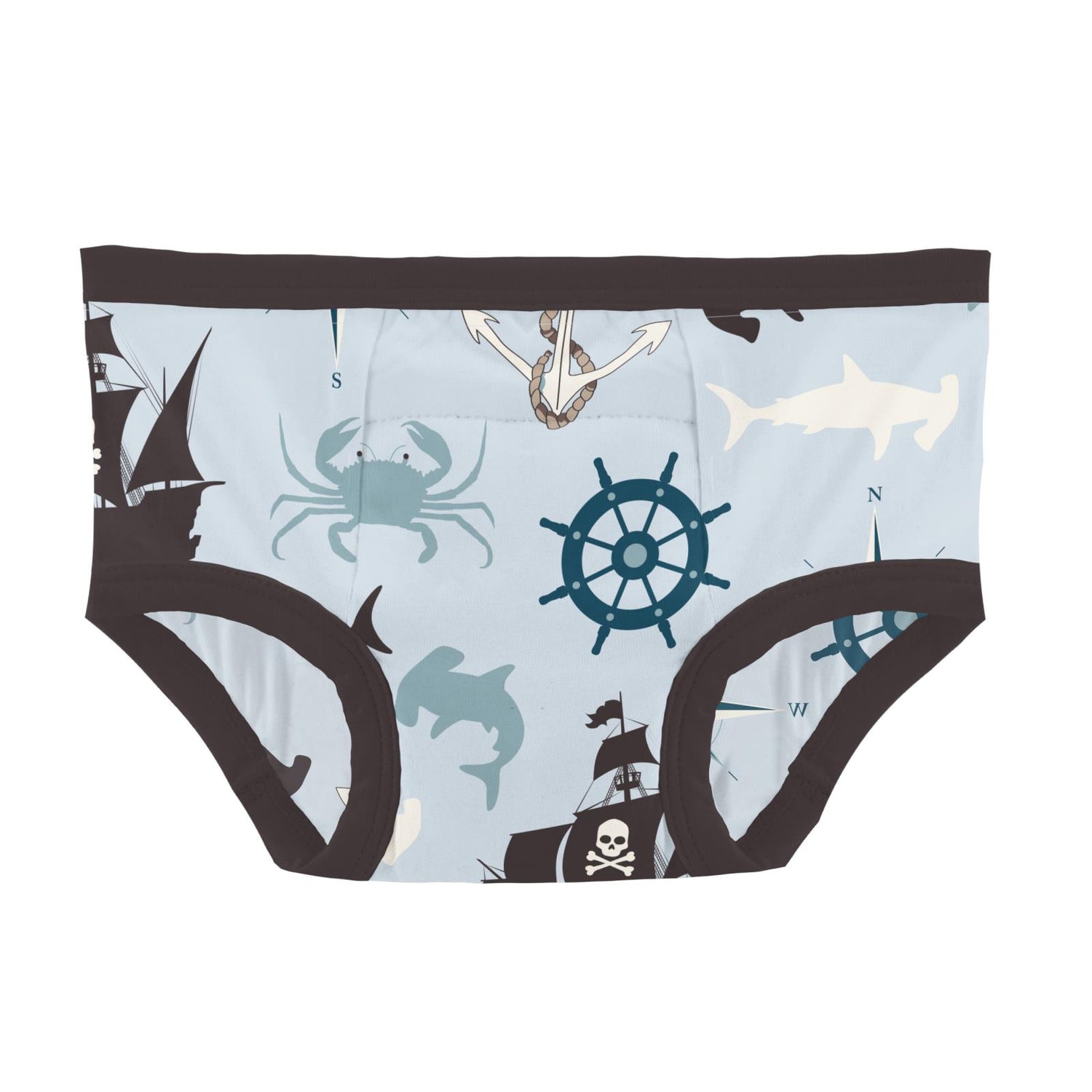 Print Training Pants in Illusion Blue Pirate Adventure