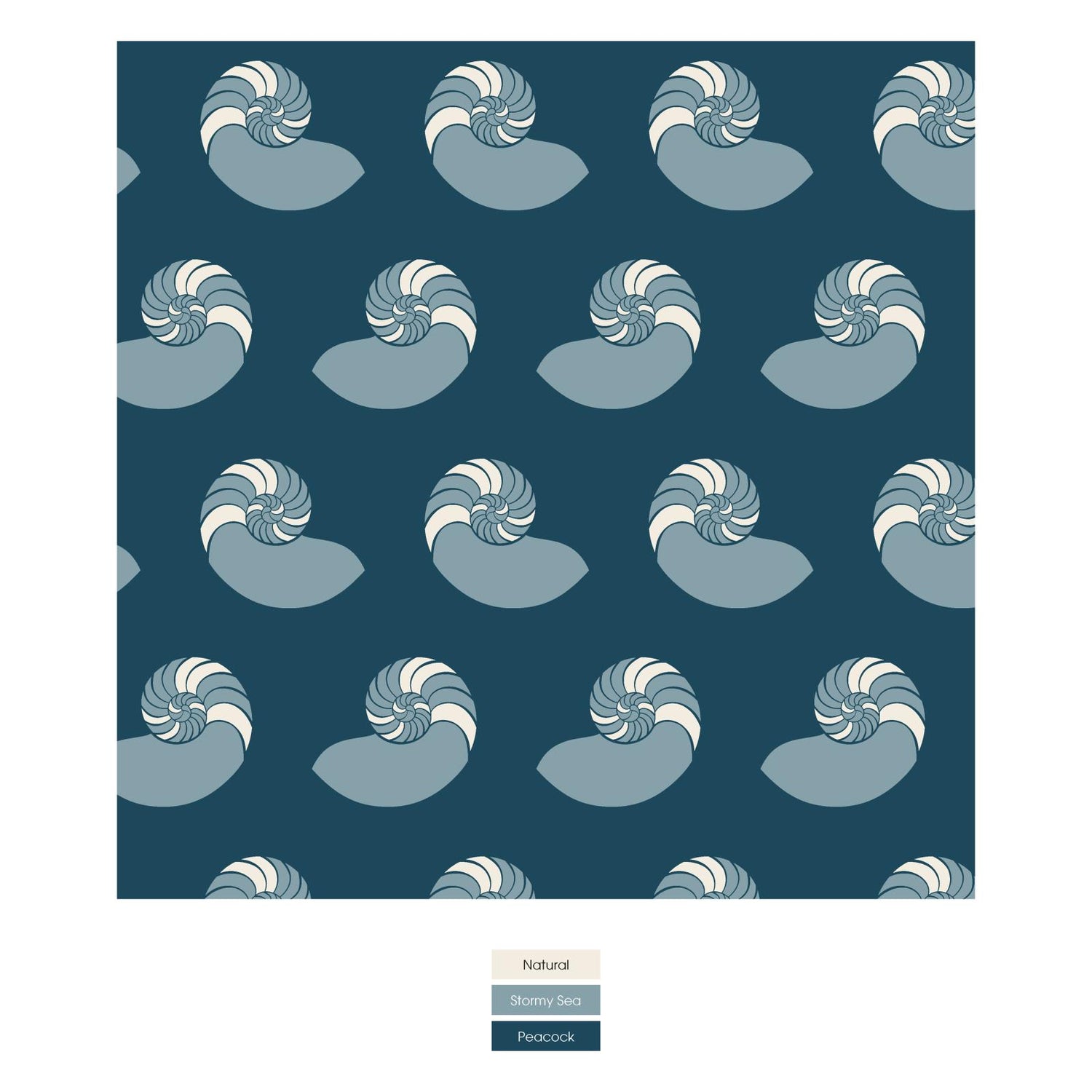 Print Bib Set of 3 in Stormy Sea Splashing Whales, Peacock Nautilus & Natural Boat Rope