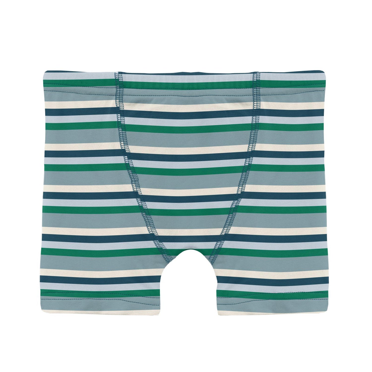 Print Boy's Boxer Brief in Stormy Sea Stripe