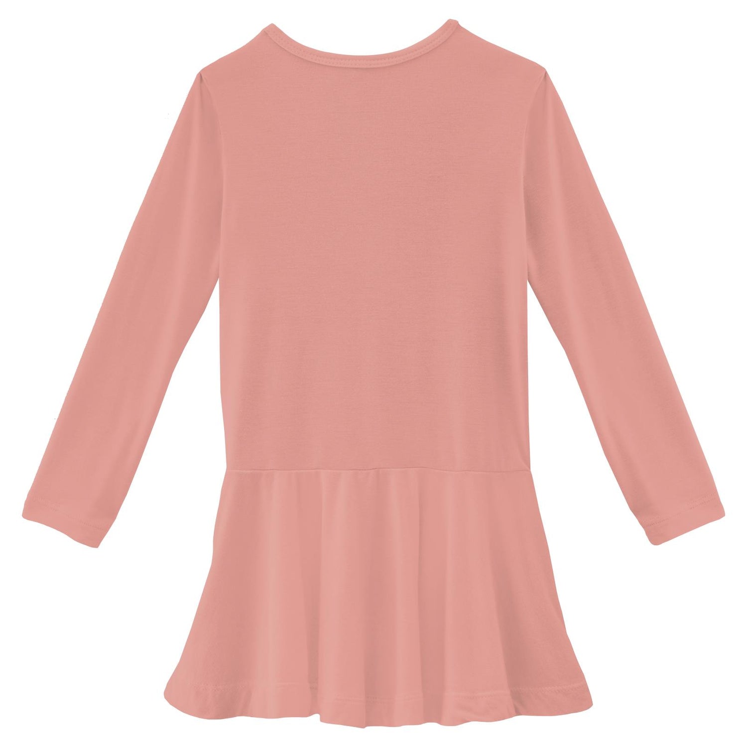 Long Sleeve Luxe Keyhole Dress in Blush