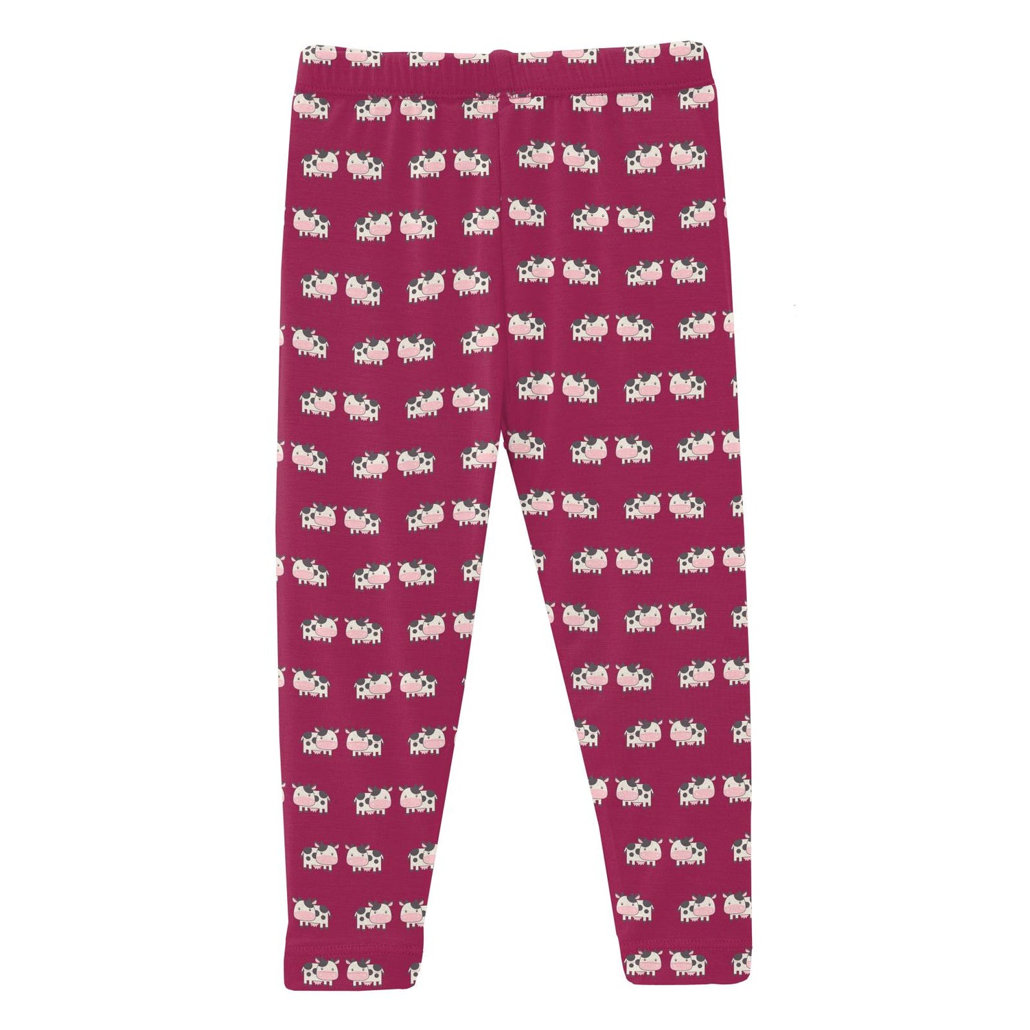 Print Leggings in Berry Cow