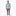 Men's Short Sleeve Luxe Jersey Button Down Shirt in Stormy Sea