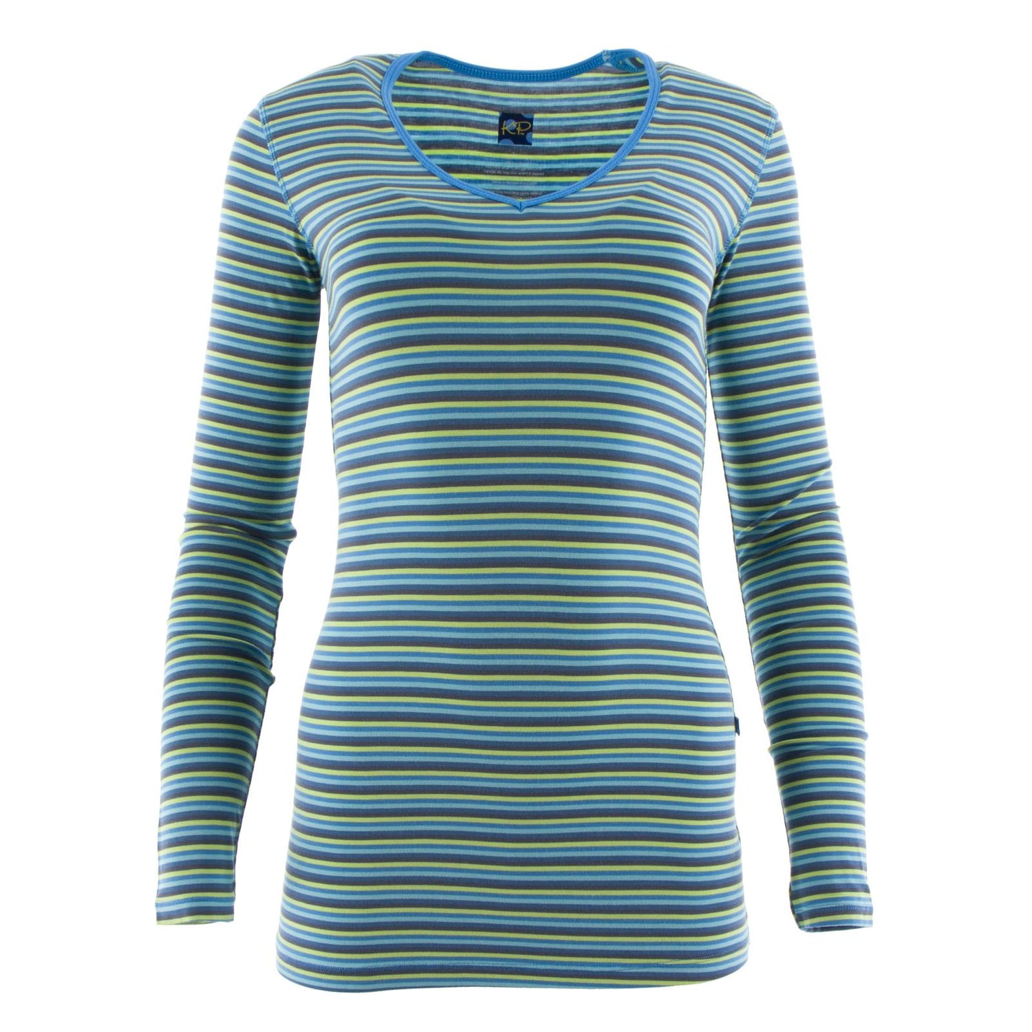 Print Long Sleeve One Tee in Boy Anniversary Stripe