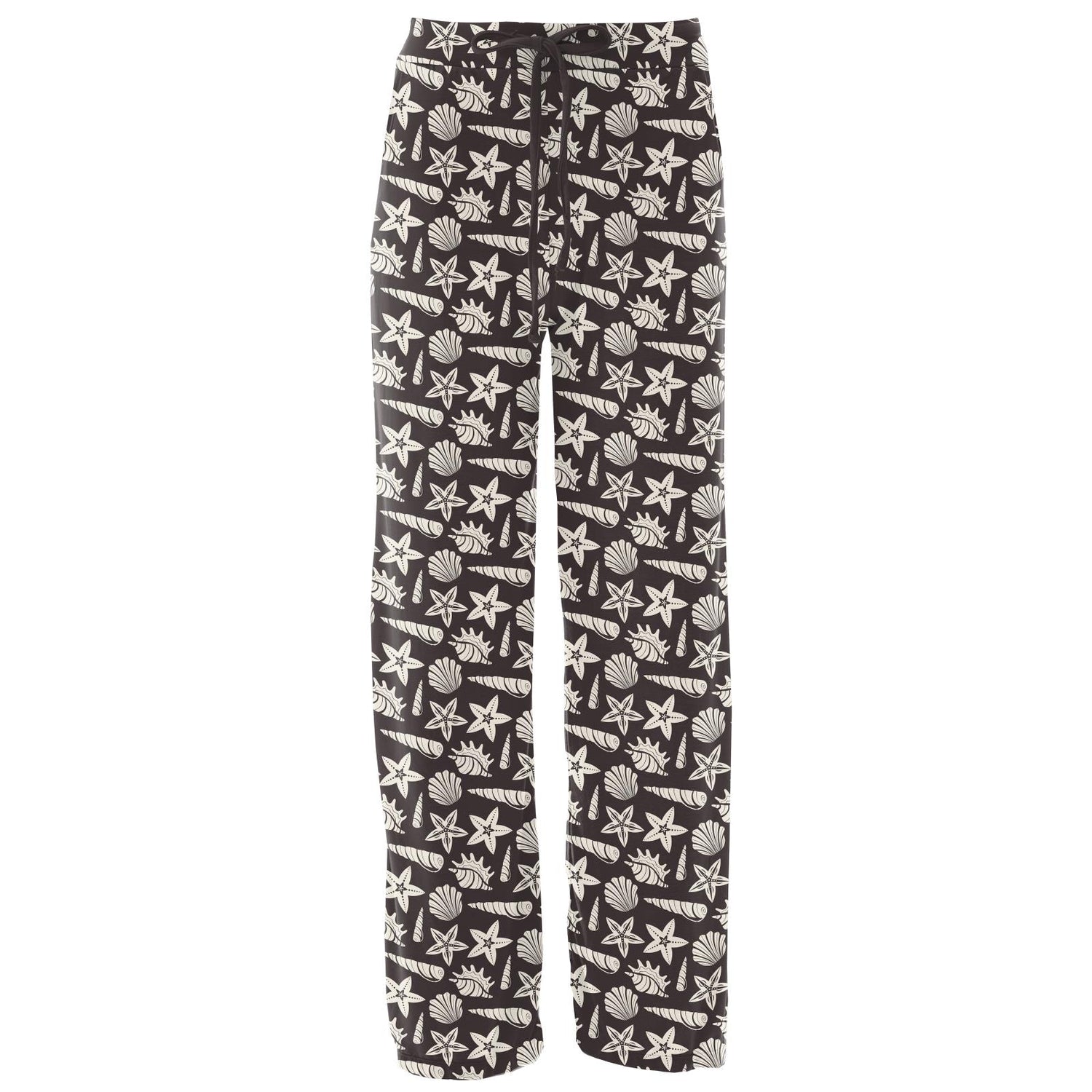 Women's Print Lounge Pants in Midnight Shells & Starfish