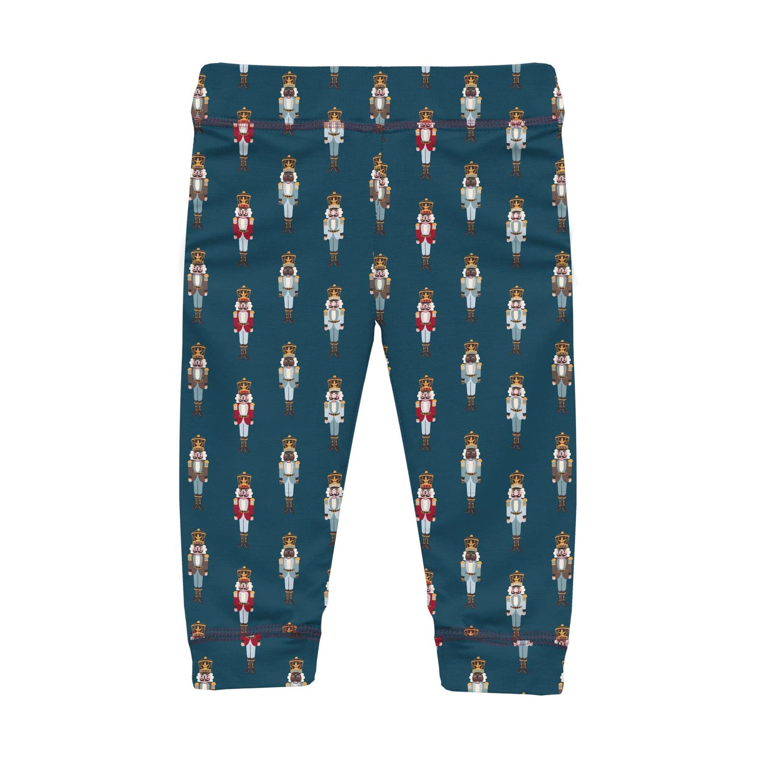 Print Casual Pants in Peacock Nutcrackers