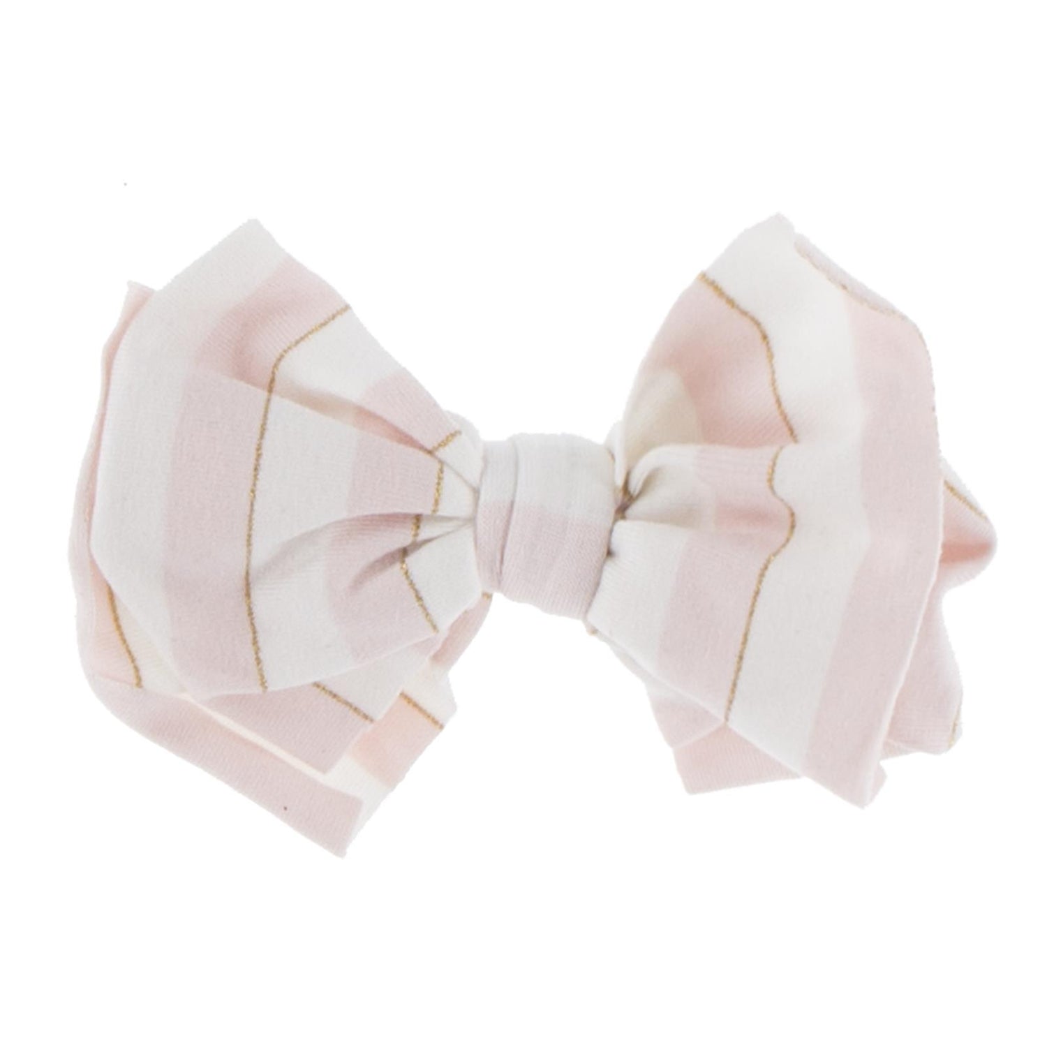 Print Luxe Skinny Bow with Black Headband in Everyday Heroes Sweet Stripe