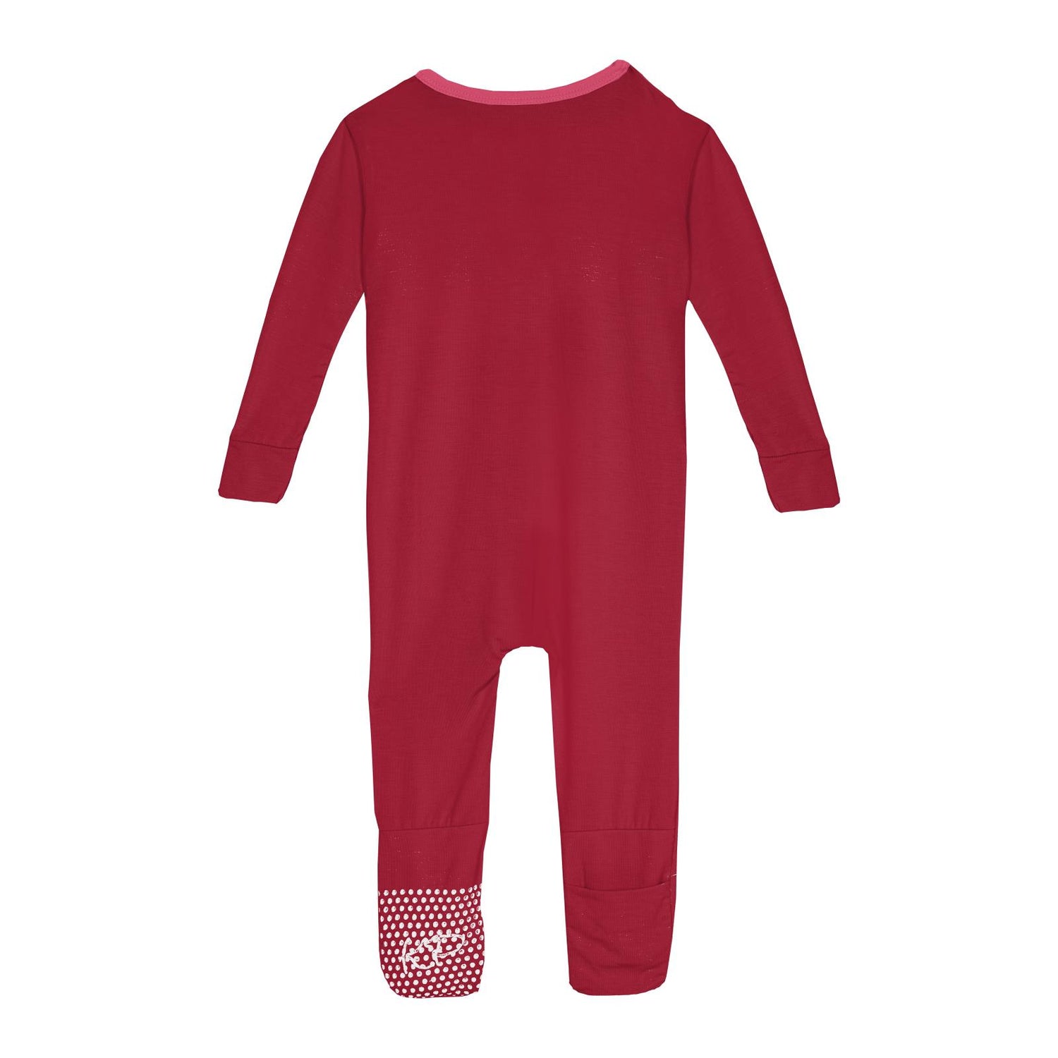 Convertible Sleeper with Zipper in Crimson with Winter Rose