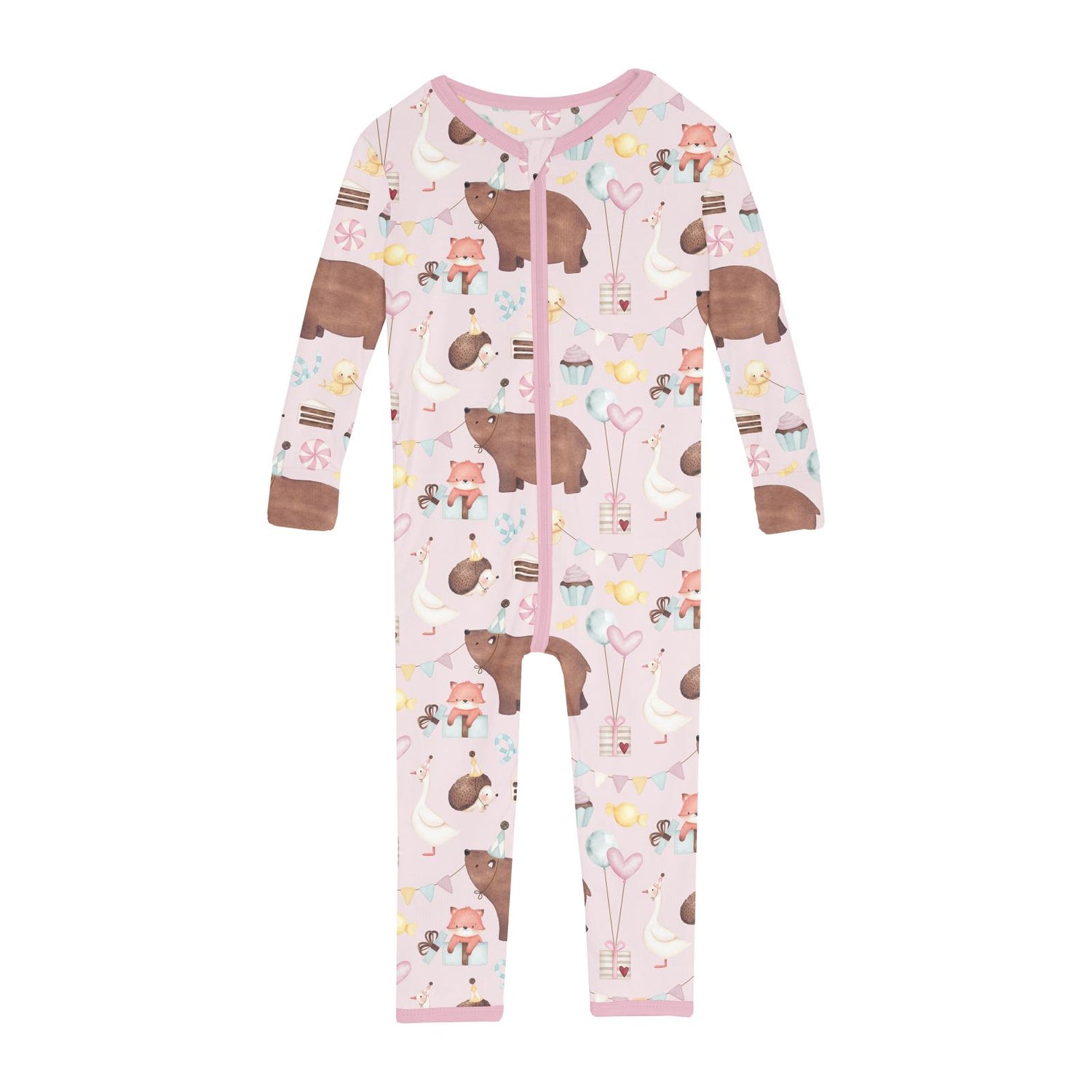 Print Convertible Sleeper with Zipper in Shrinking Violet Forest Party (360229)
