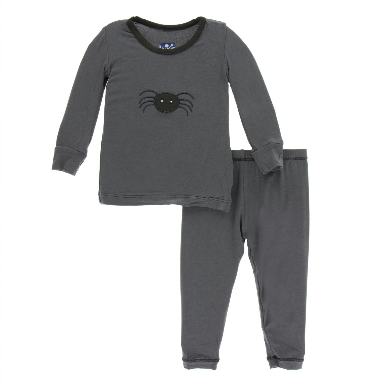 Holiday Long Sleeve Applique Pajama Set in Stone Spider (353872)