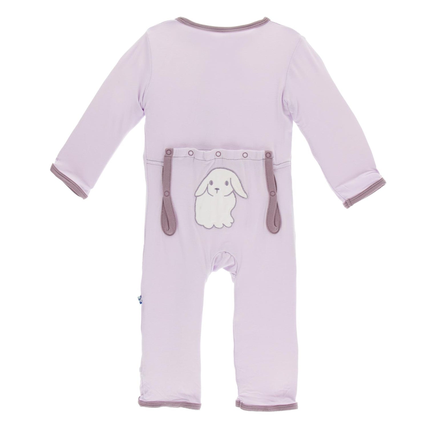 Holiday Applique Coverall in Thistle Lop Eared Bunny