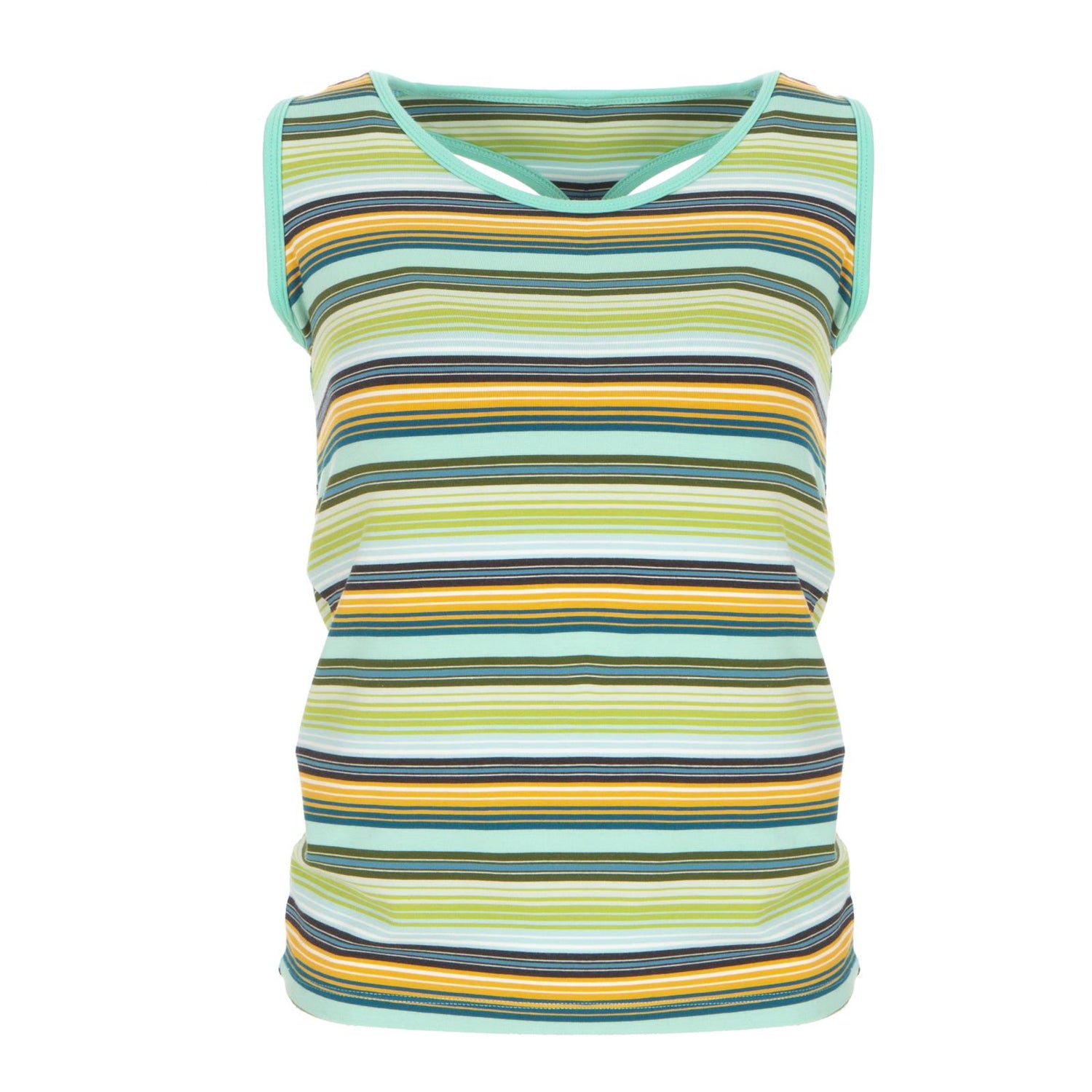 Print Women's Luxe Tank in Cancun Glass Stripe