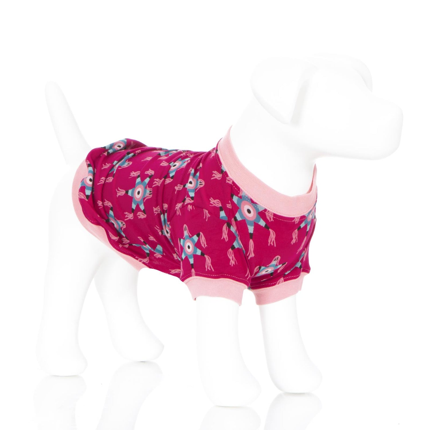 Print Dog Jammies in Rhododendron Pinata