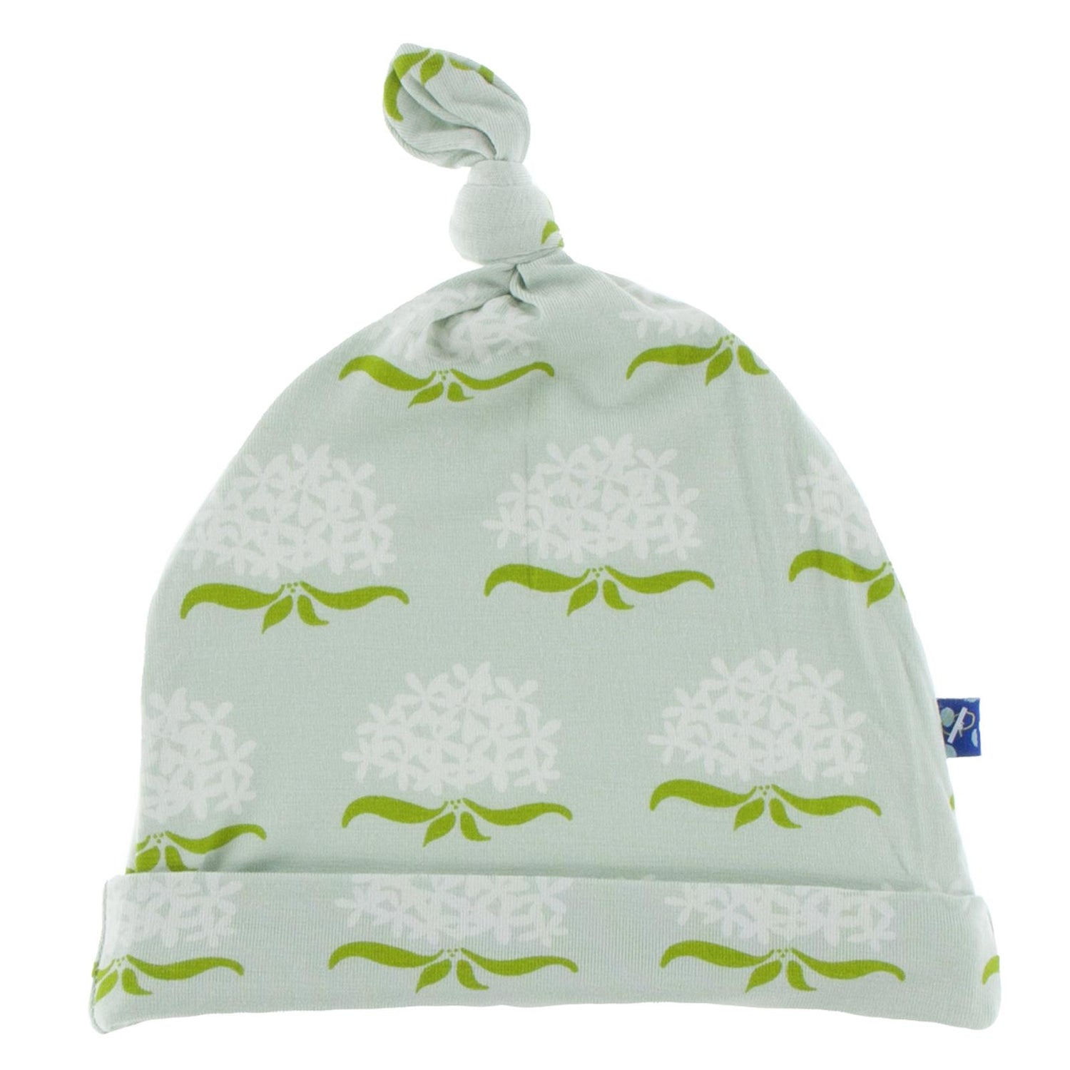 Print Knot Hat in Aloe Ixora