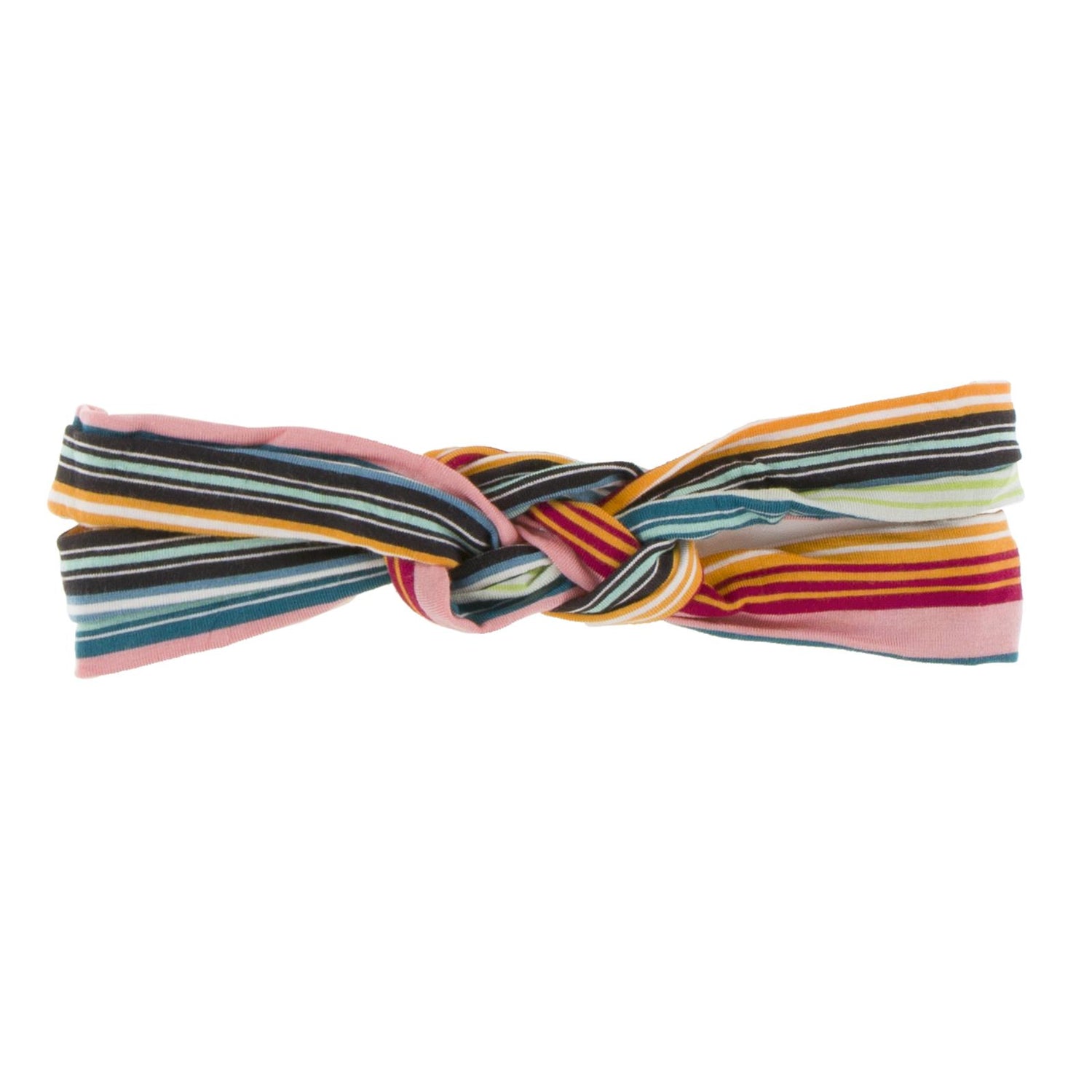 Print Knot Headband in Cancun Strawberry Stripe