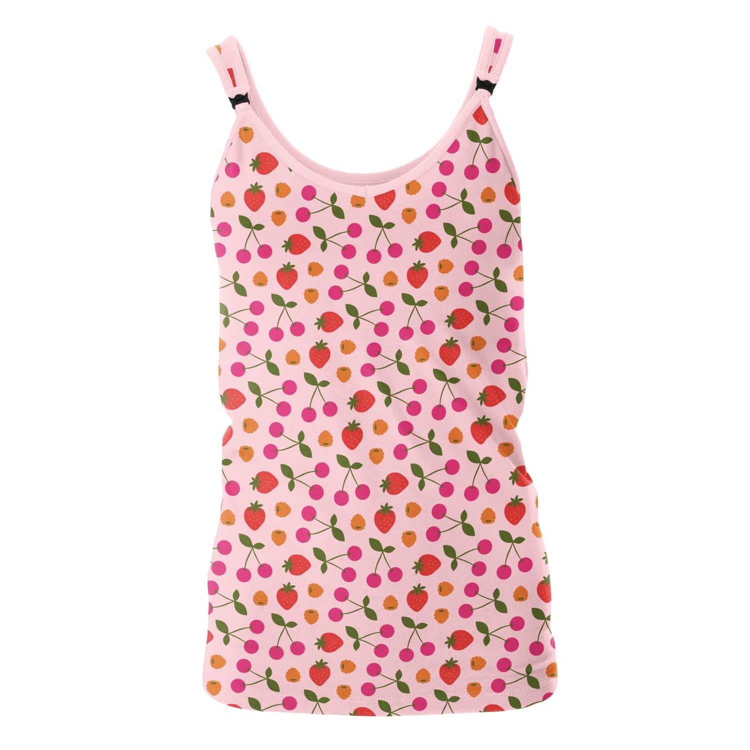 Women's Print Luxe Nursing Tank in Lotus Berries