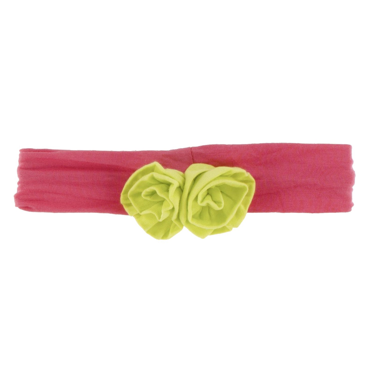 Flower Headband in Red Ginger with Banana