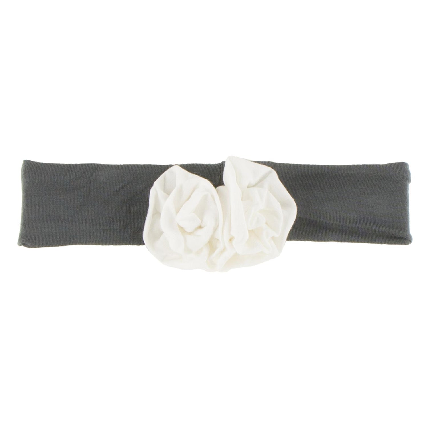 Flower Headband in Stone with Natural