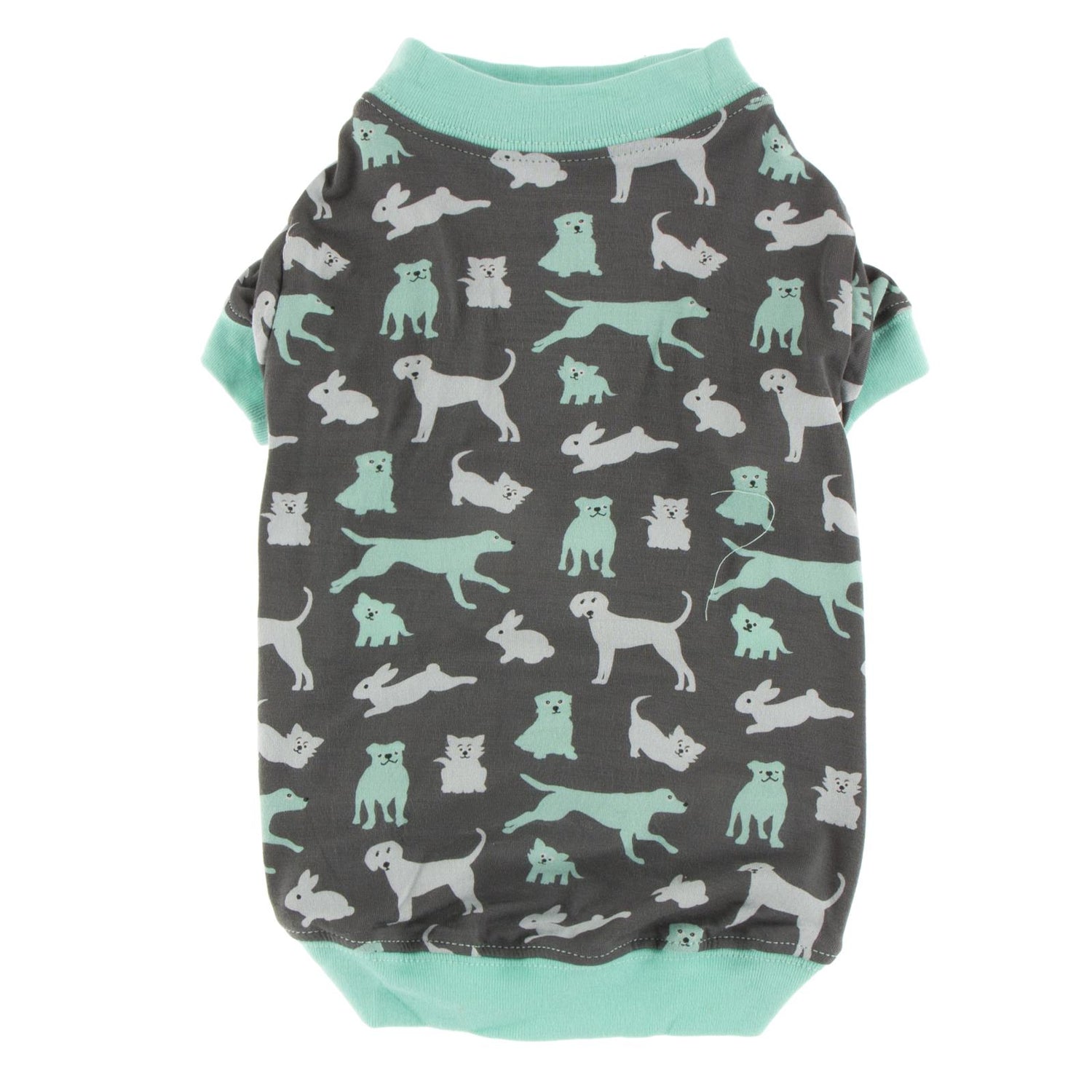 Print Dog Jammies in Stone Domestic Animals