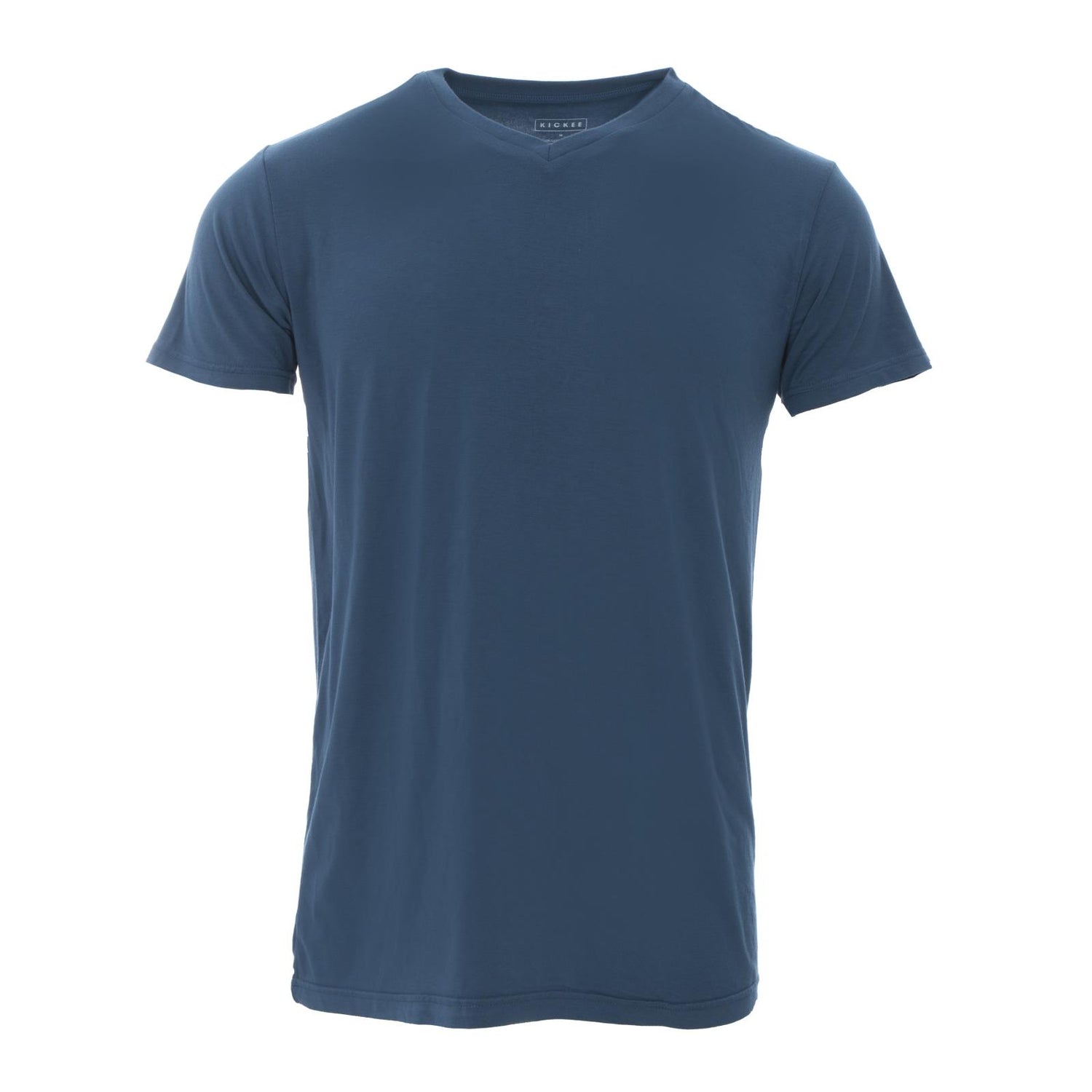 Men's Solid Short Sleeve V-Neck Tee in Twilight