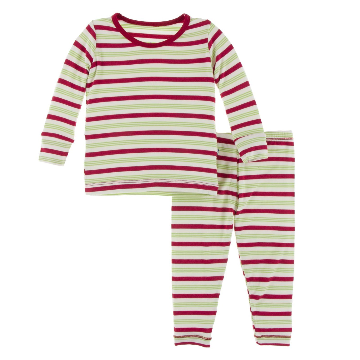 Print Long Sleeve Pajama Set in 2020 Candy Cane Stripe