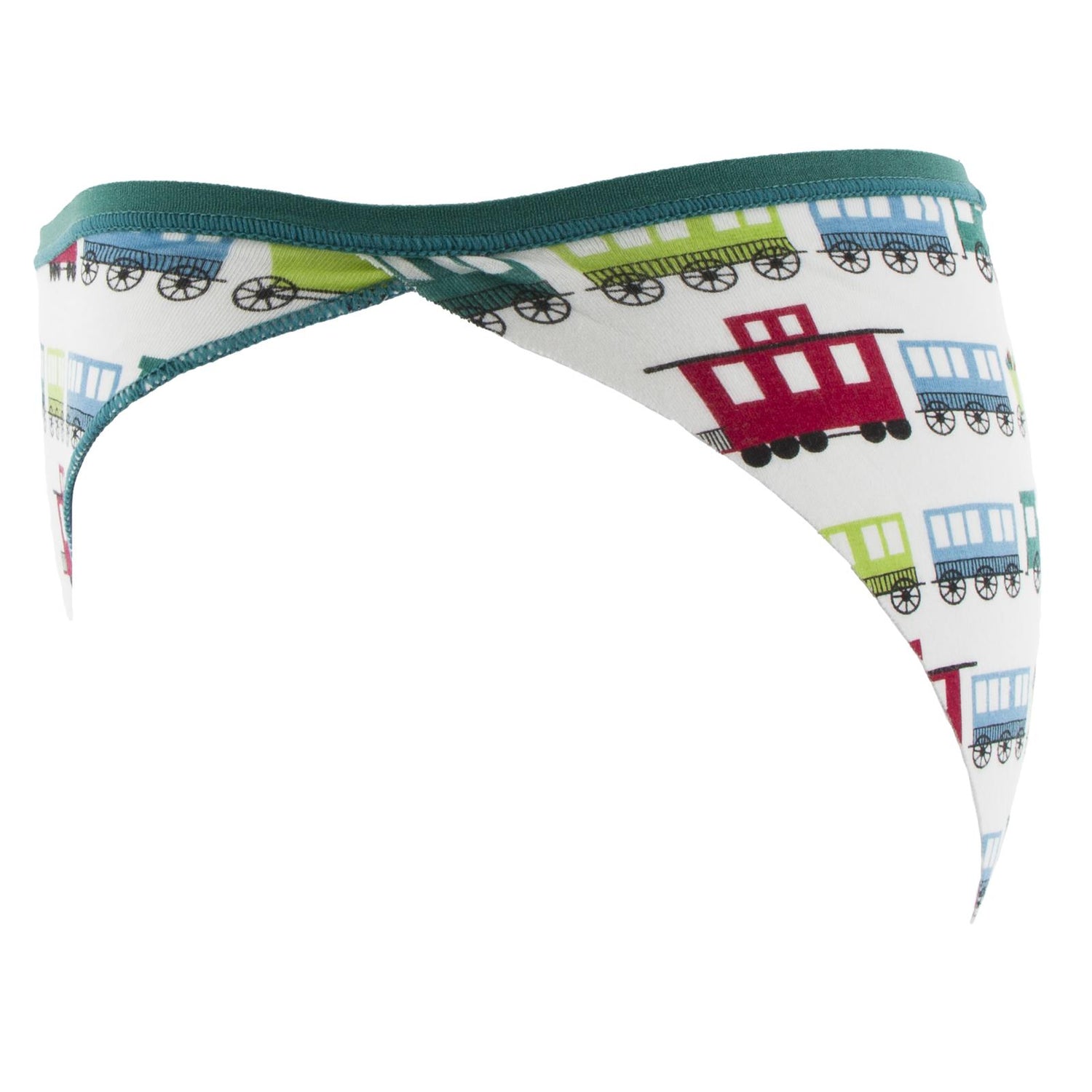 Print Women's Bikini Brief in Natural Toy Train