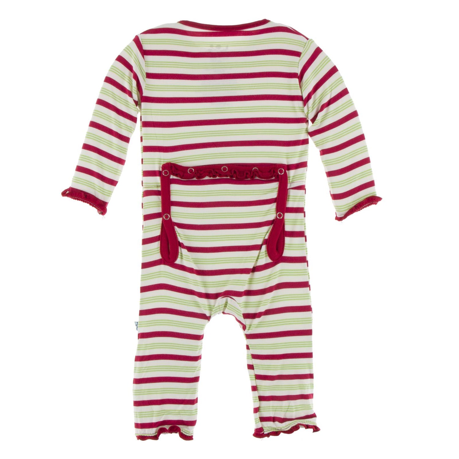 Print Muffin Ruffle Coverall with Zipper in 2020 Candy Cane Stripe