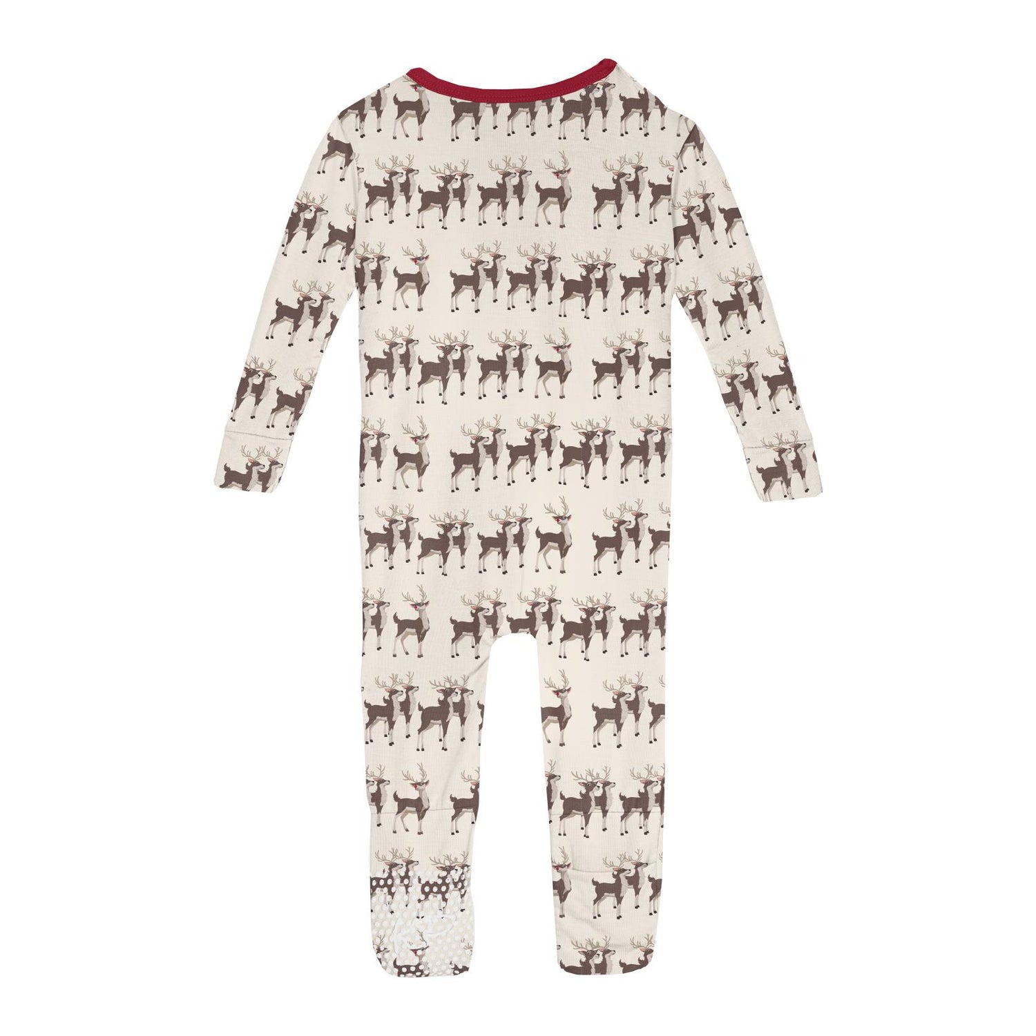 Print Convertible Sleeper with Zipper in Natural Rudolph