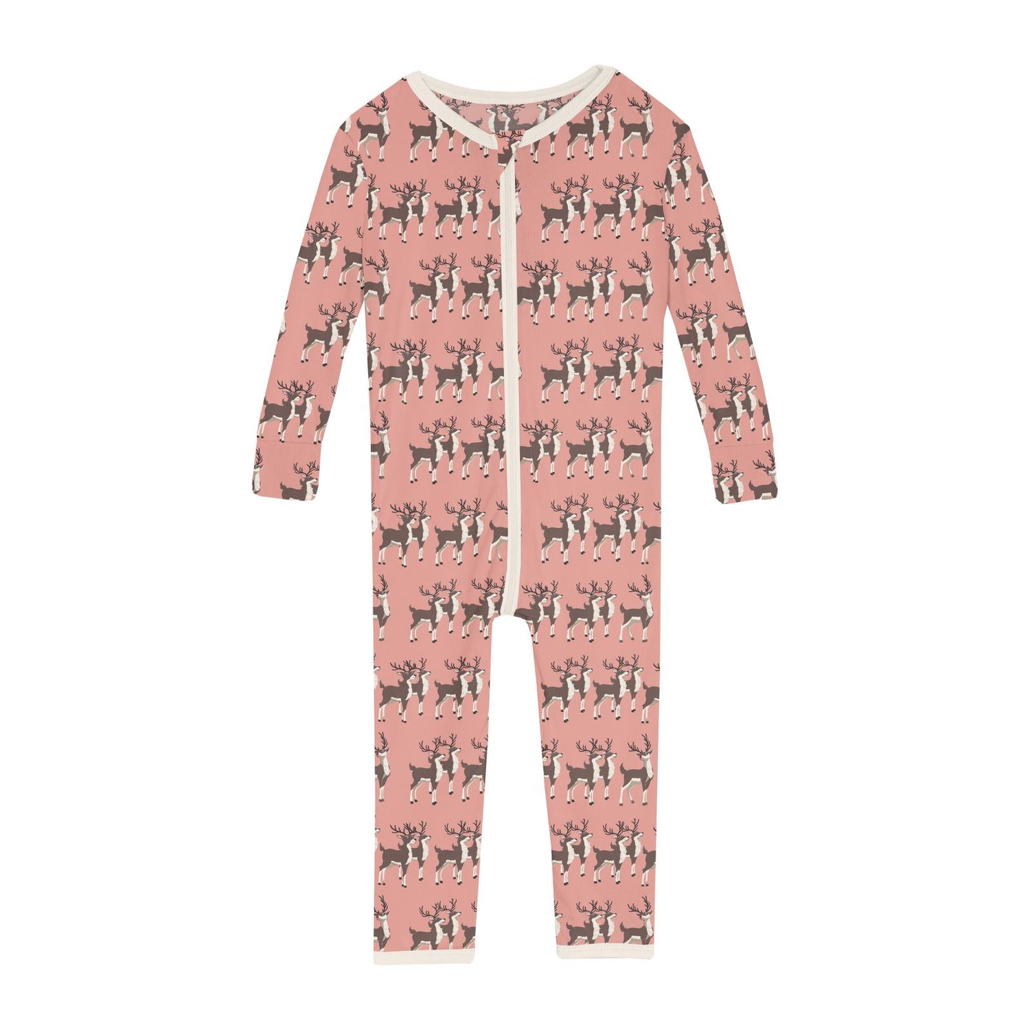 Print Convertible Sleeper with Zipper in Blush Rudolph