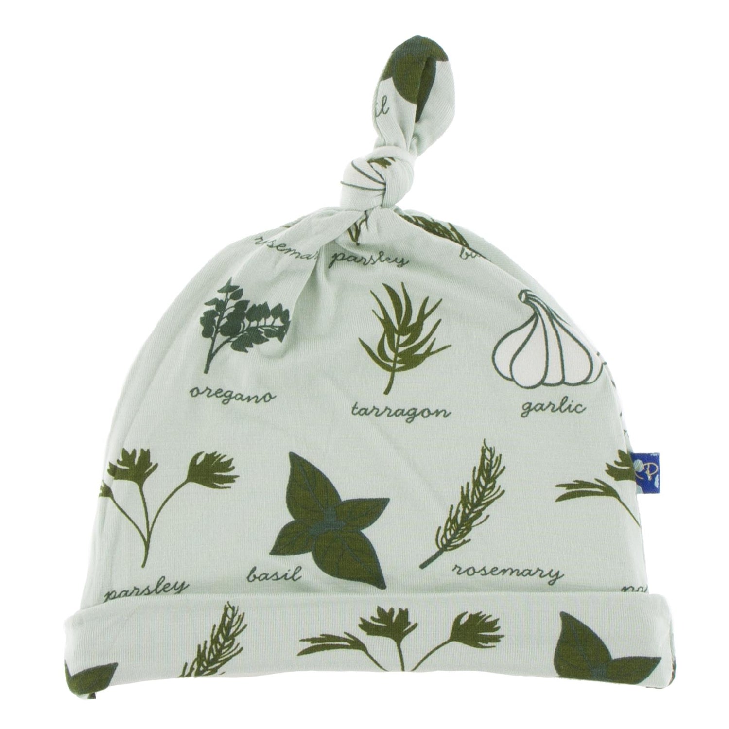 Print Knot Hat in Aloe Herbs