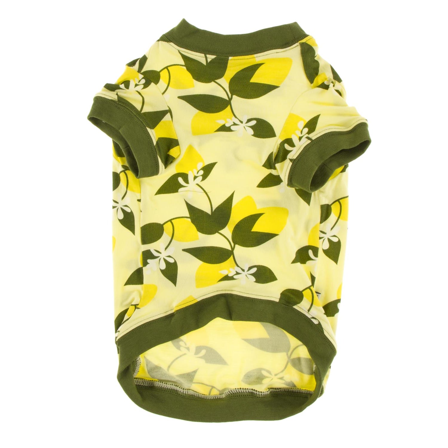 Print Dog Jammies in Lime Blossom Lemon Tree