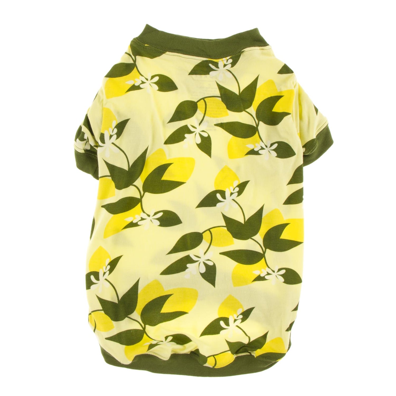 Print Dog Jammies in Lime Blossom Lemon Tree