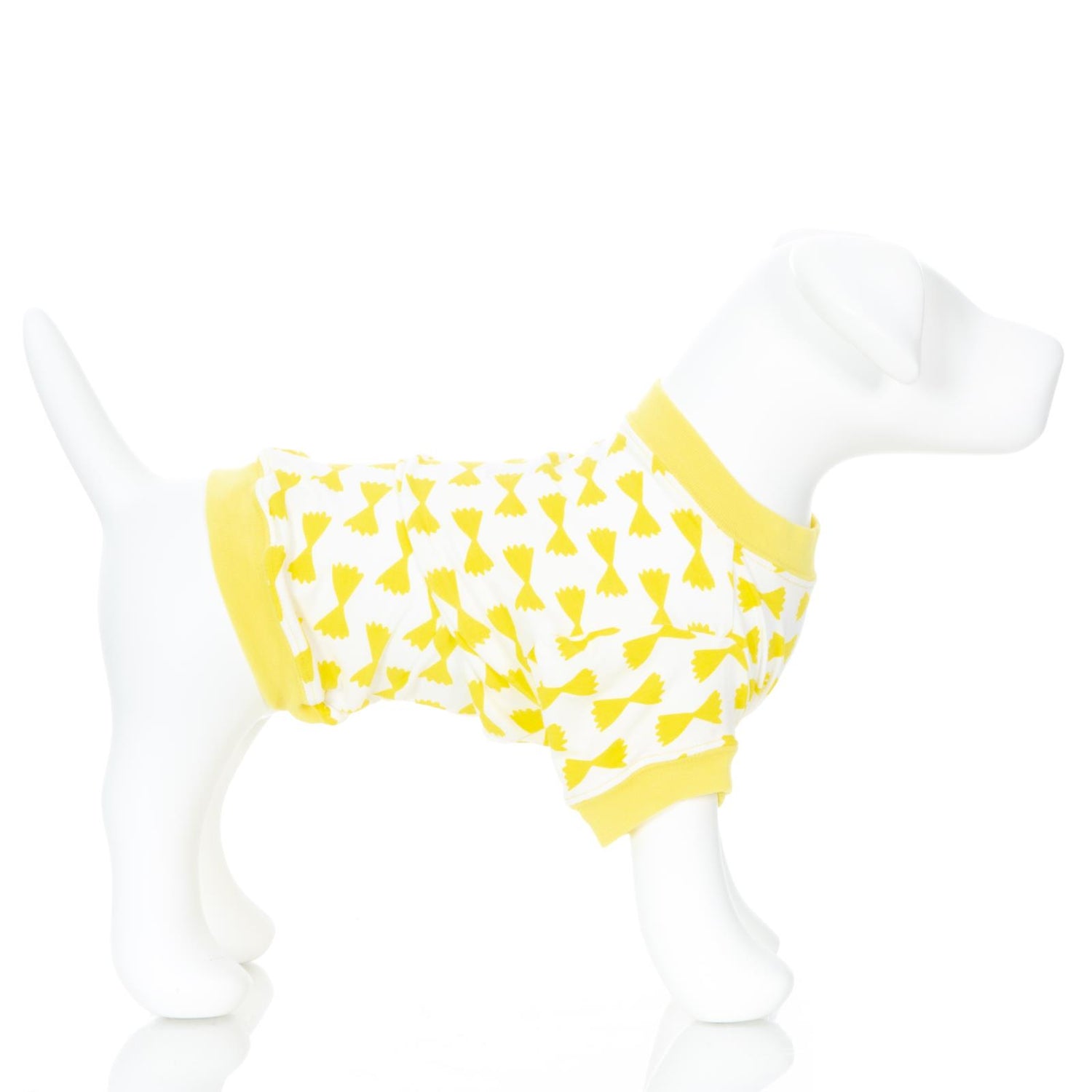 Print Dog Jammies in Natural Farfalle