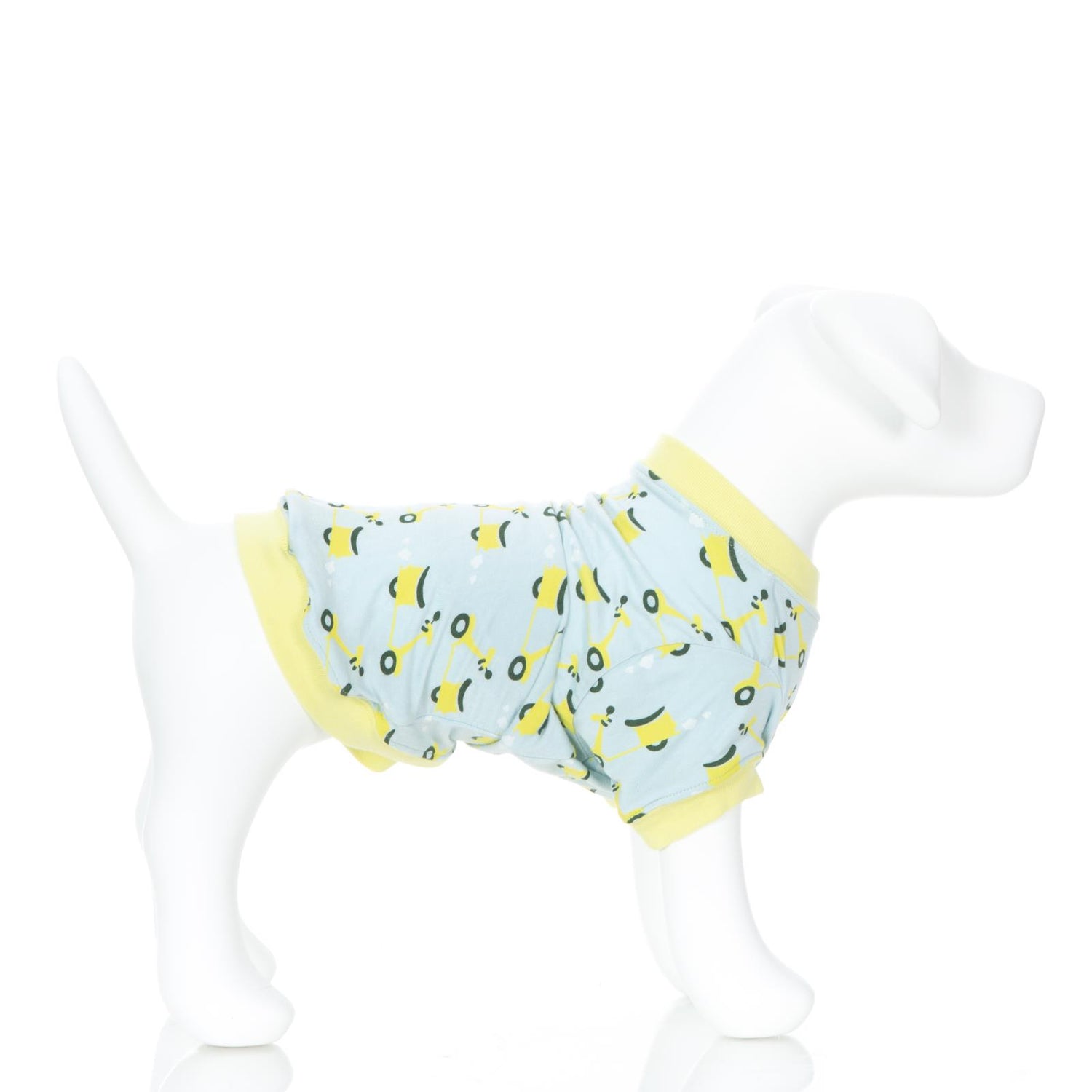 Print Dog Jammies in Spring Sky Scooter