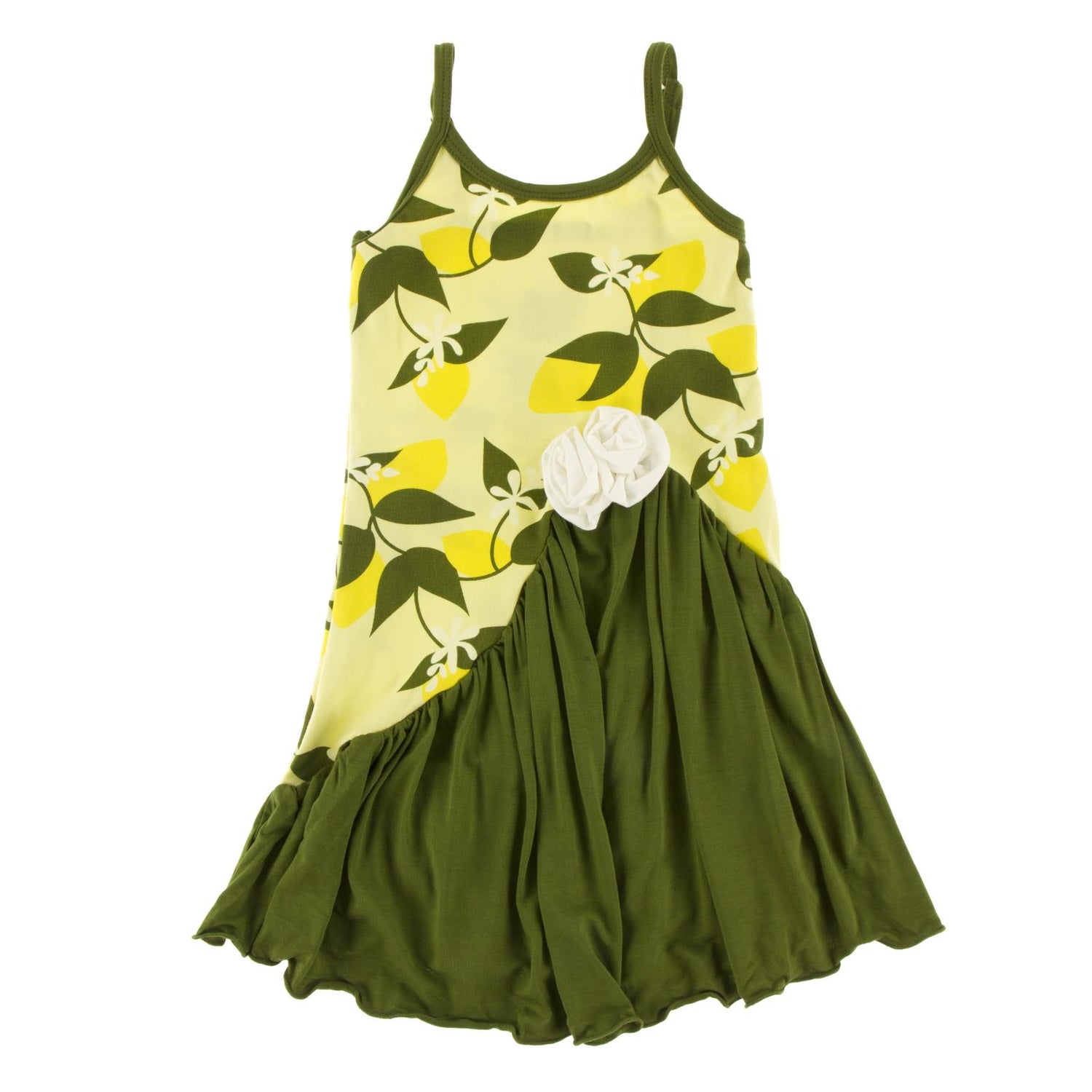 Print Luxe Tarantella Dress in Lime Blossom Lemon Tree