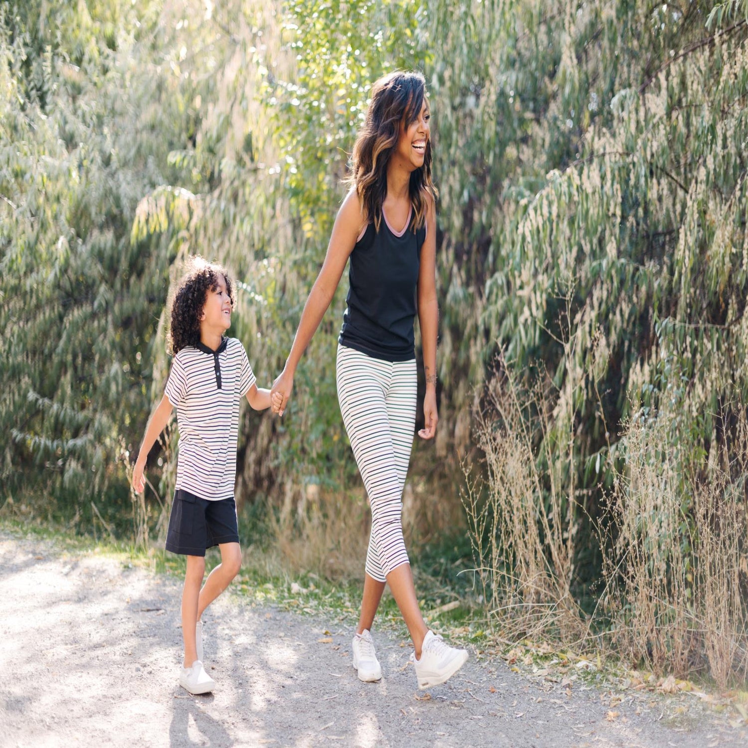 Women's Luxe Tank in Zebra with Raisin