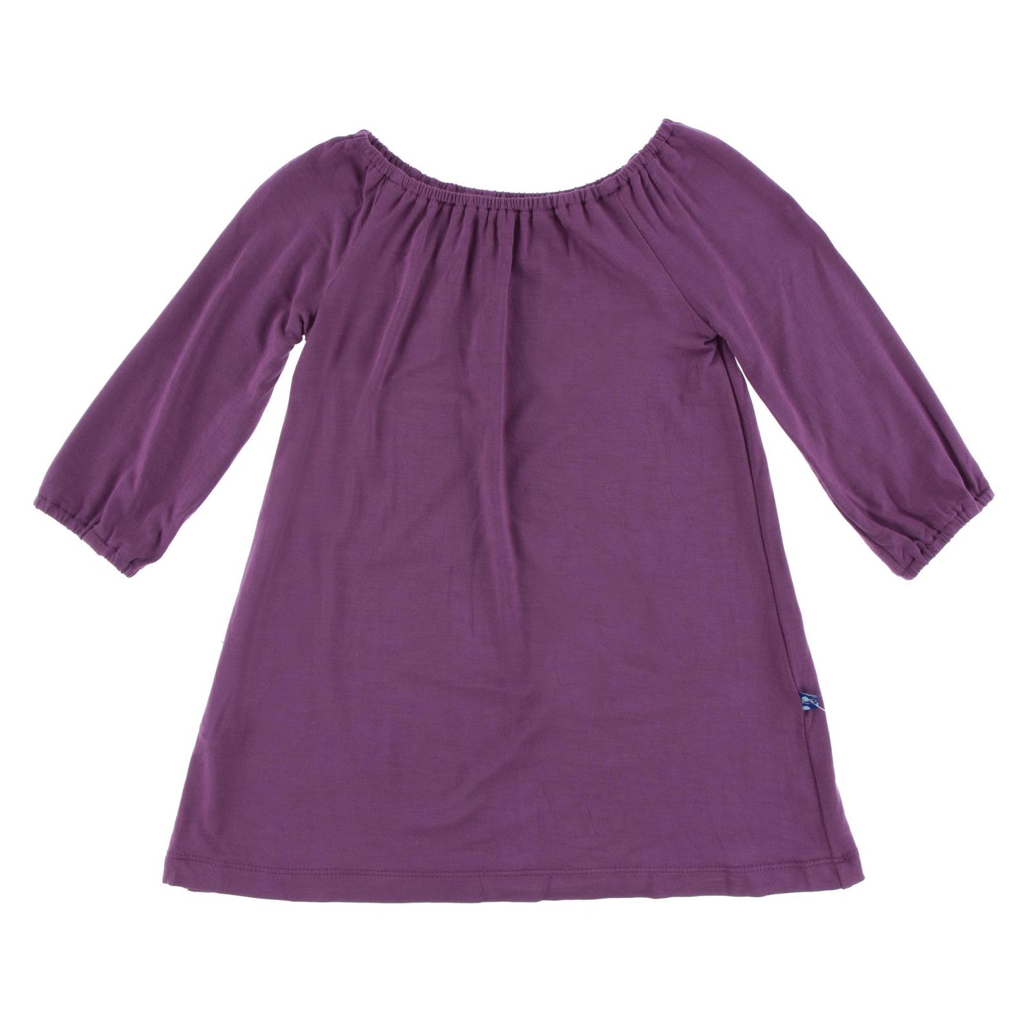 Long Sleeve Peasant Dress in Amethyst