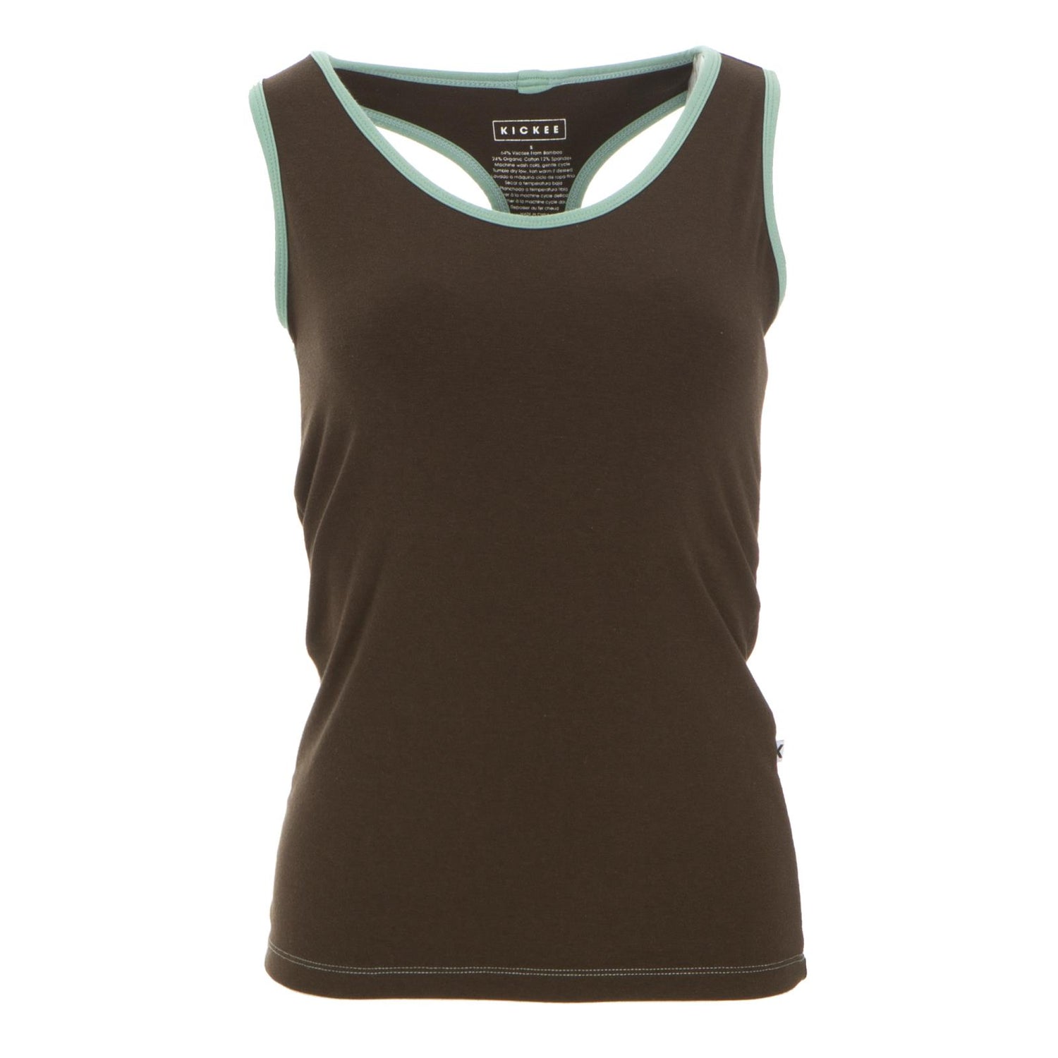 Women's Luxe Tank in Bark with Shore