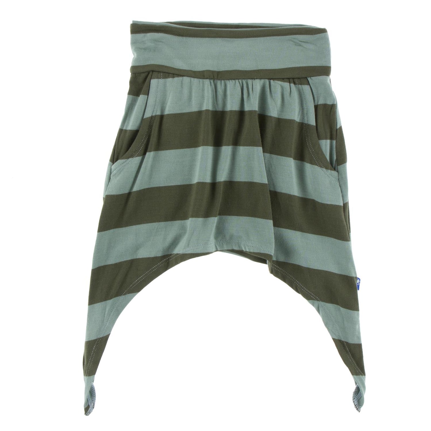 Print Side-Tailed Skirt in Paleontology Fauna Stripe