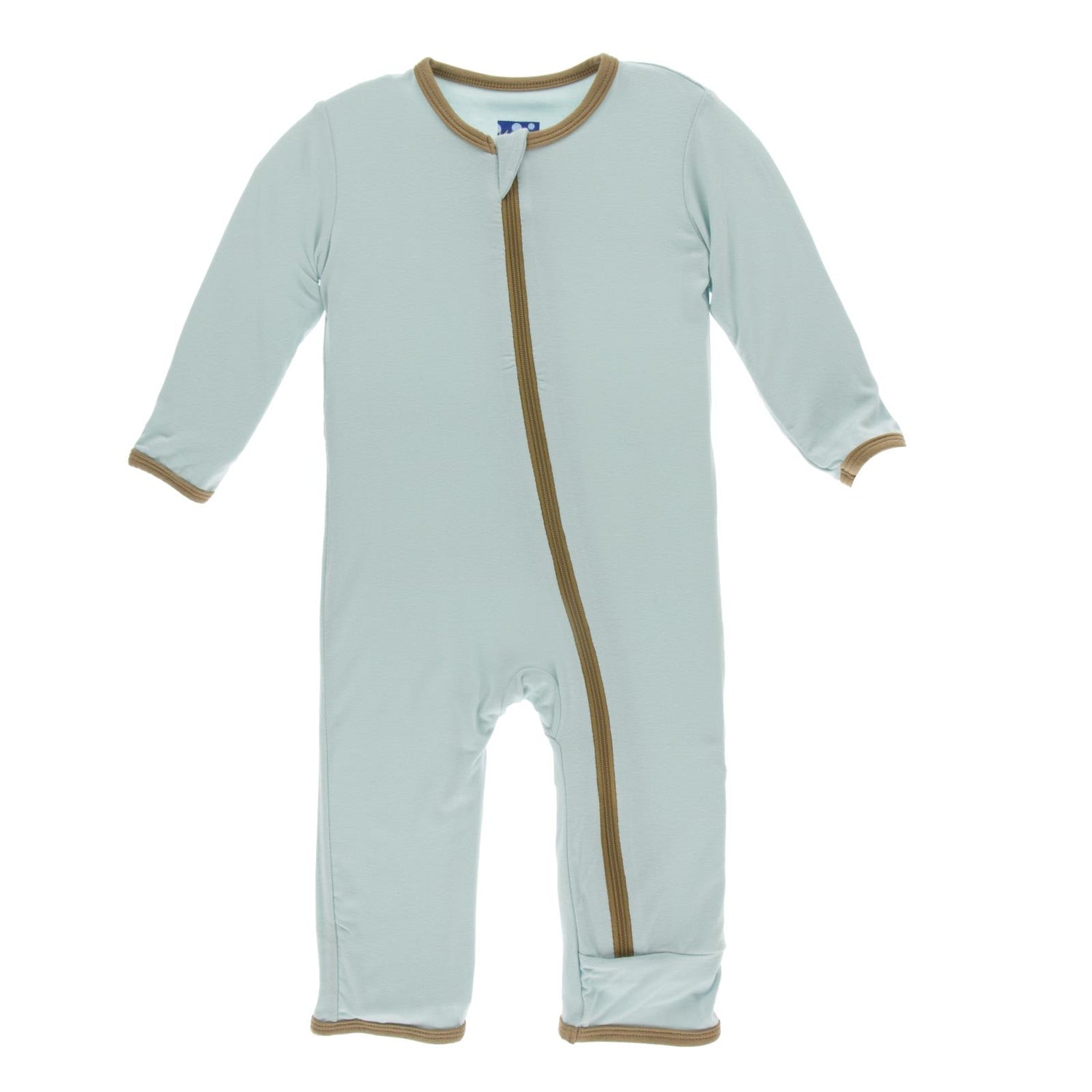 Applique Coverall with Zipper in Spring Sky Diictodon