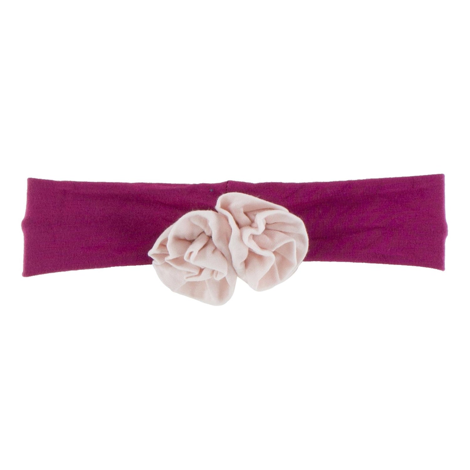 Flower Headband in Berry with Macaroon (105076)